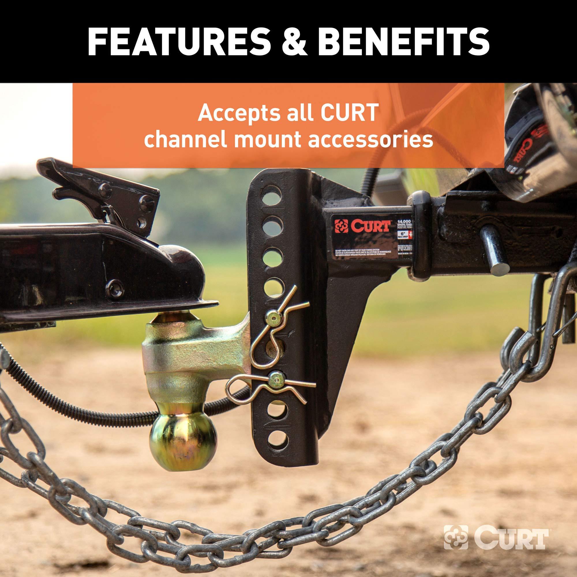 CURT 45910 Replacement Shank for Adjustable Trailer Hitch Ball Mount #45900 or #45907, Fits 2-Inch Receiver - Image 4