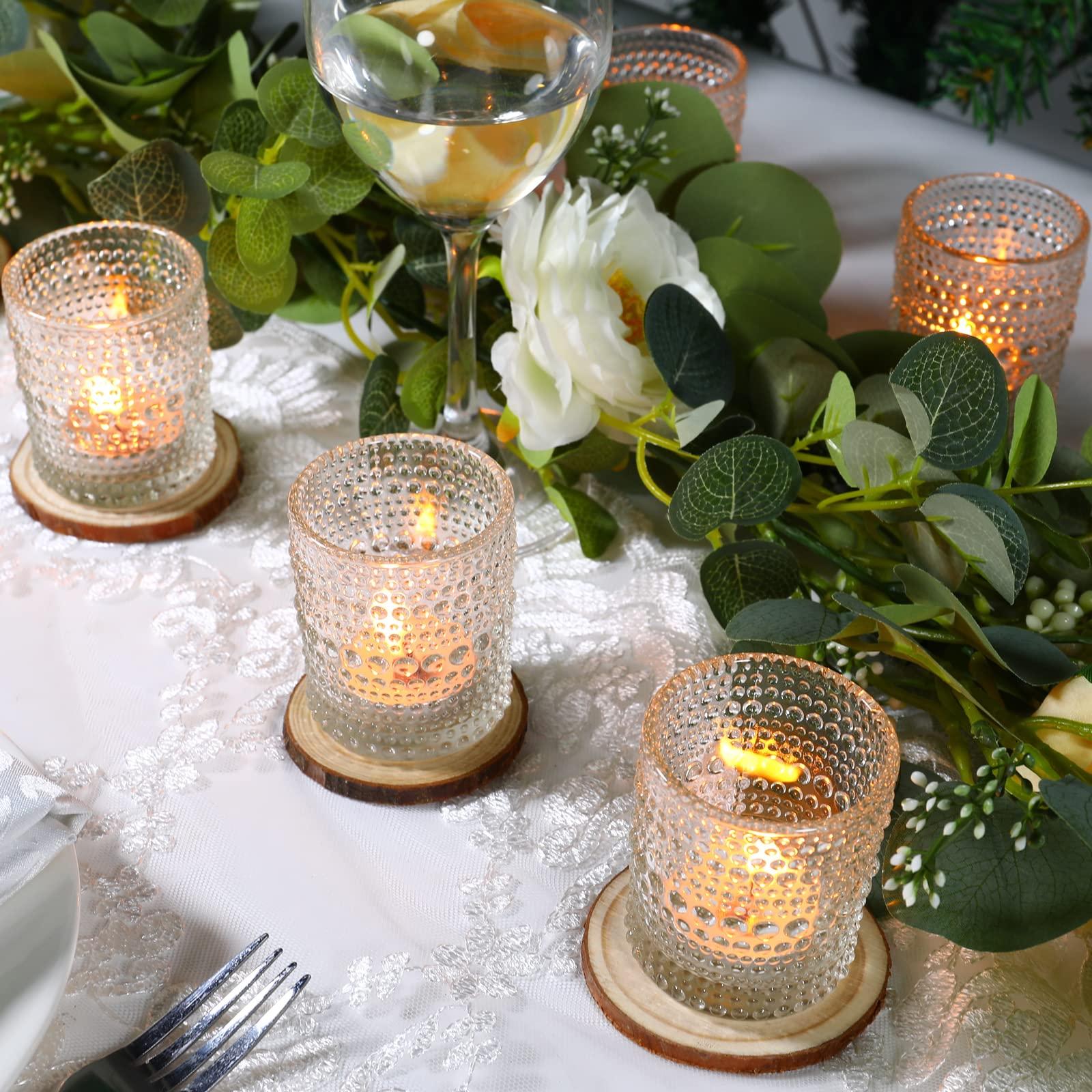 36 Pcs Votive Candle Holders for Table Centerpiece, DIY Wax Filling Clear Glass Tea Light Candle Holders Sets, Tealight Candle Holders for Wedding Decor Home Decoration（Clear,36） - Image 4