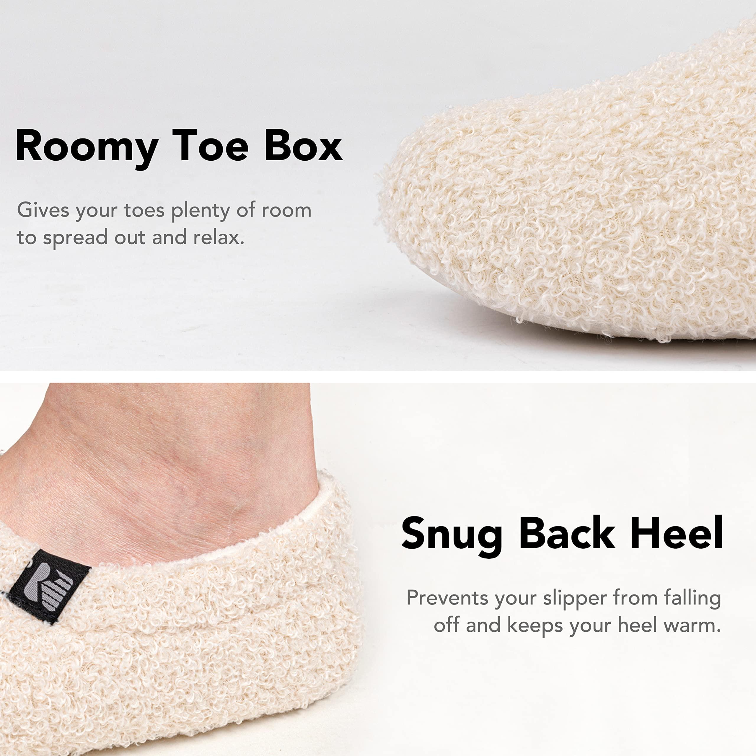 RockDove Women's Teddy Fleece Closed Back Indoor Slipper - Image 3
