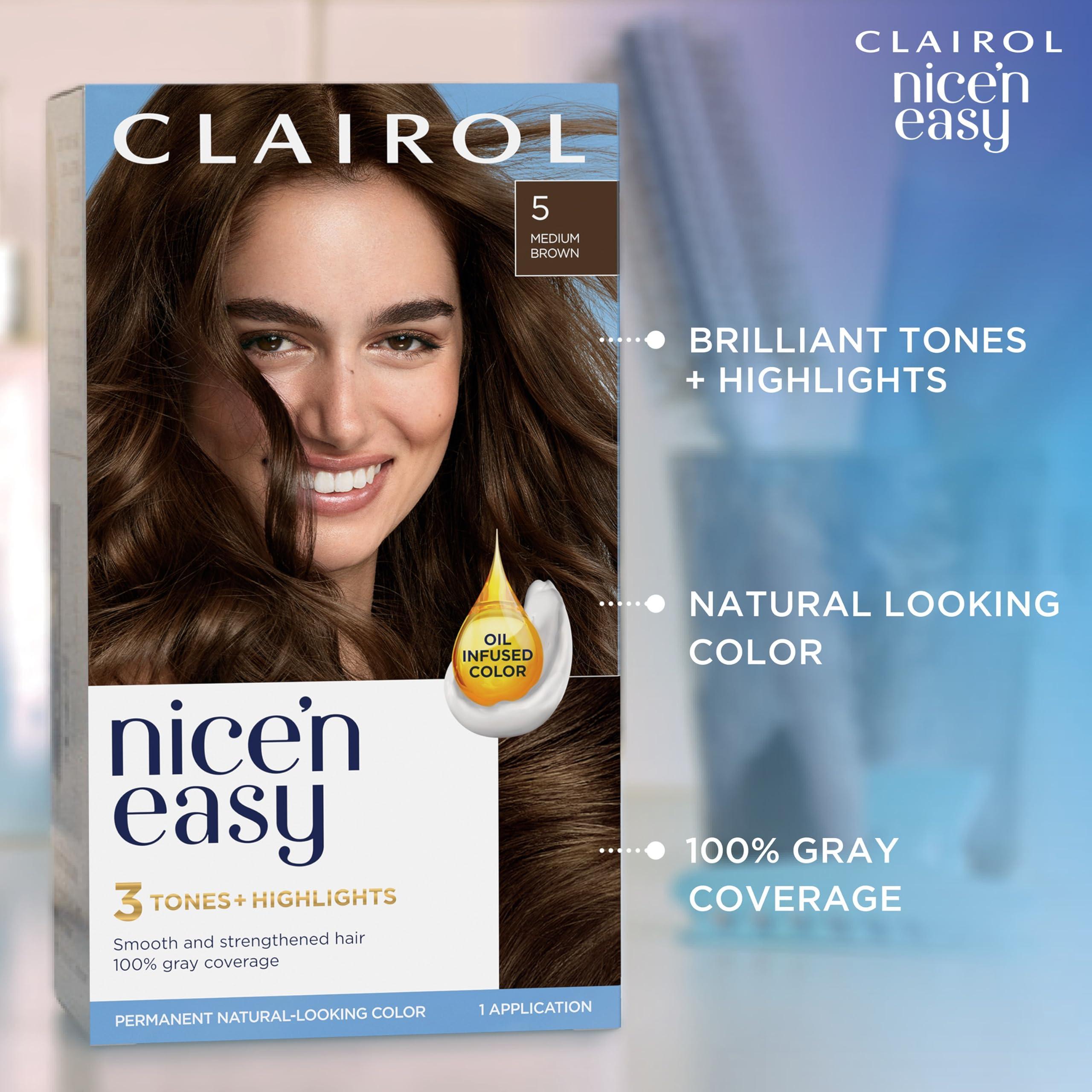 Clairol Nice'n Easy Permanent Hair Dye, 5R Medium Auburn Hair Color, Pack of 1 - Image 8