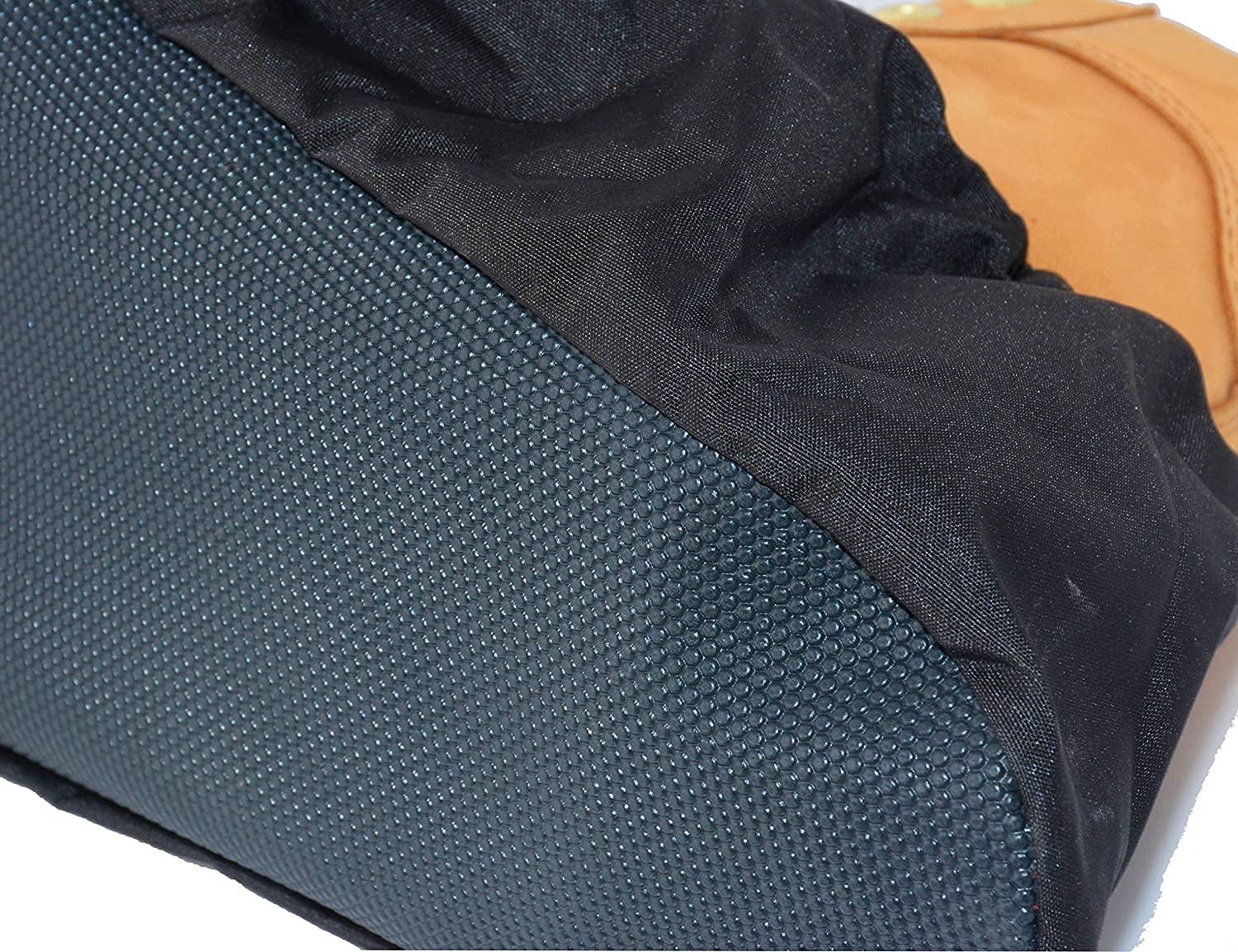 2 Pairs Non Slip waterproof Reusable shoe Covers for contrators and Carpet Floor Protection, Machine Washable. SMALL - Image 5