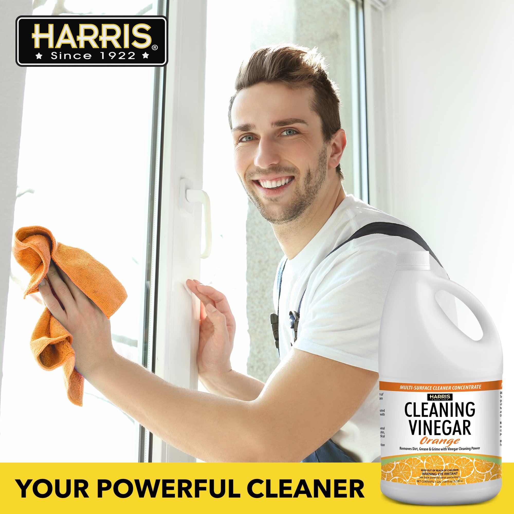 HARRIS Cleaning Vinegar All Purpose Household Surface Cleaner, 128oz (Orange) with Easy Pour Funnel Included - Image 4