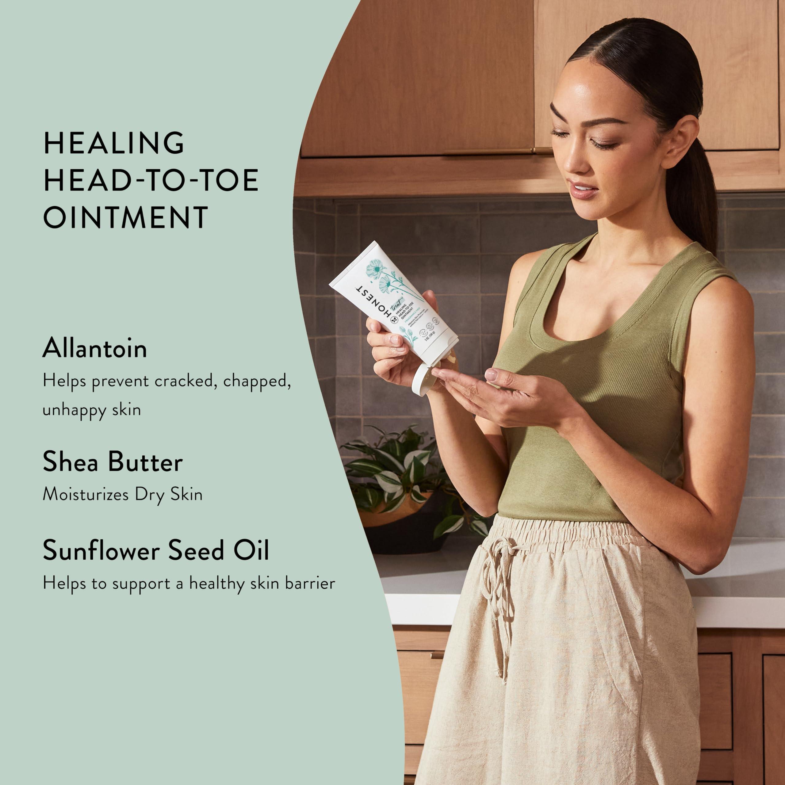The Honest Company Head to Toe Multi-Purpose Healing Ointment | Safe for Sensitive Skin | Hypoallergenic, Fragrance Free, Vegan | Value Size, 10 oz - Image 5