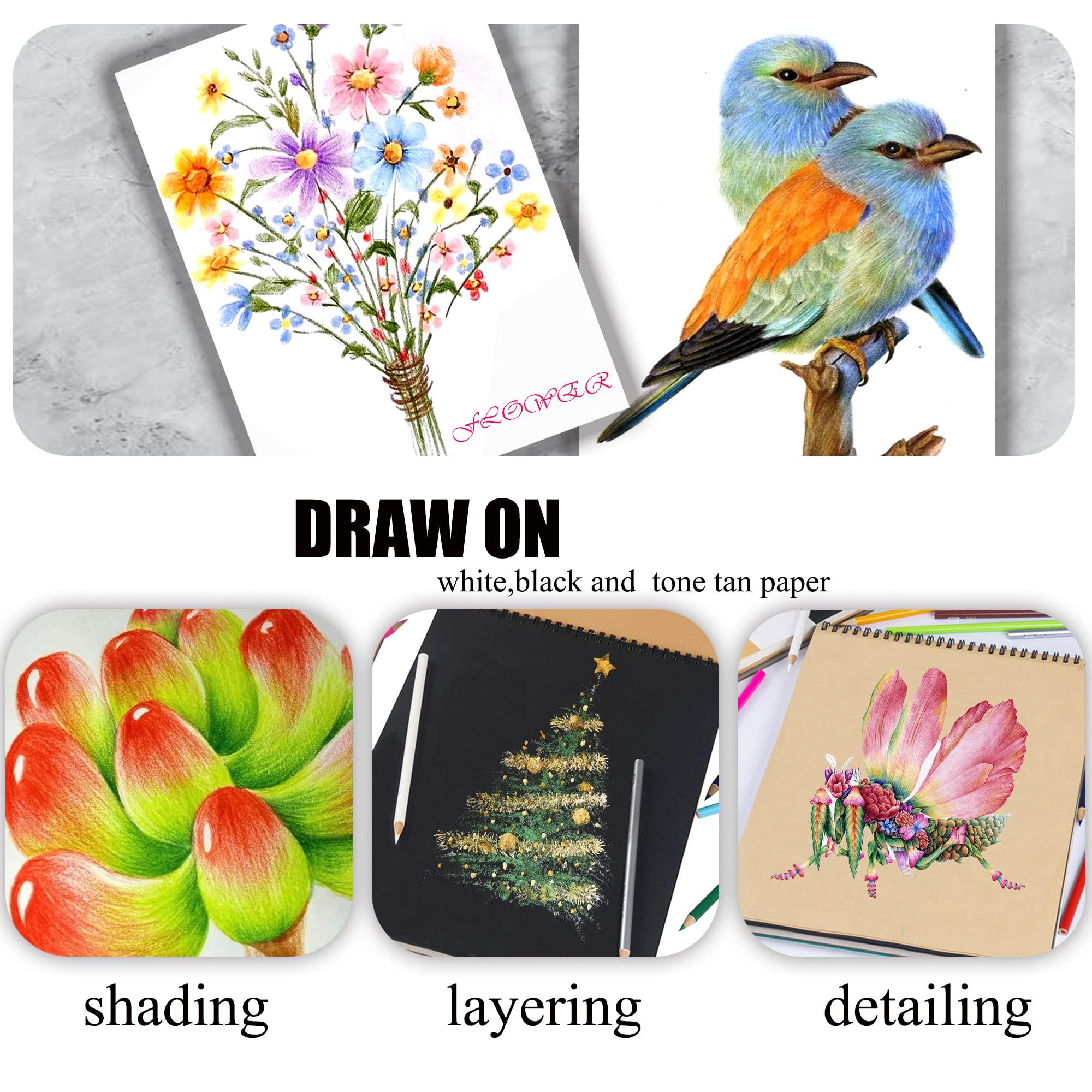 KALOUR 72 Count Colored Pencils for Adult Coloring Books, Soft Core,Ideal for Drawing Blending Shading,Color Pencils Set Gift for Adults Kids Beginners - Image 5