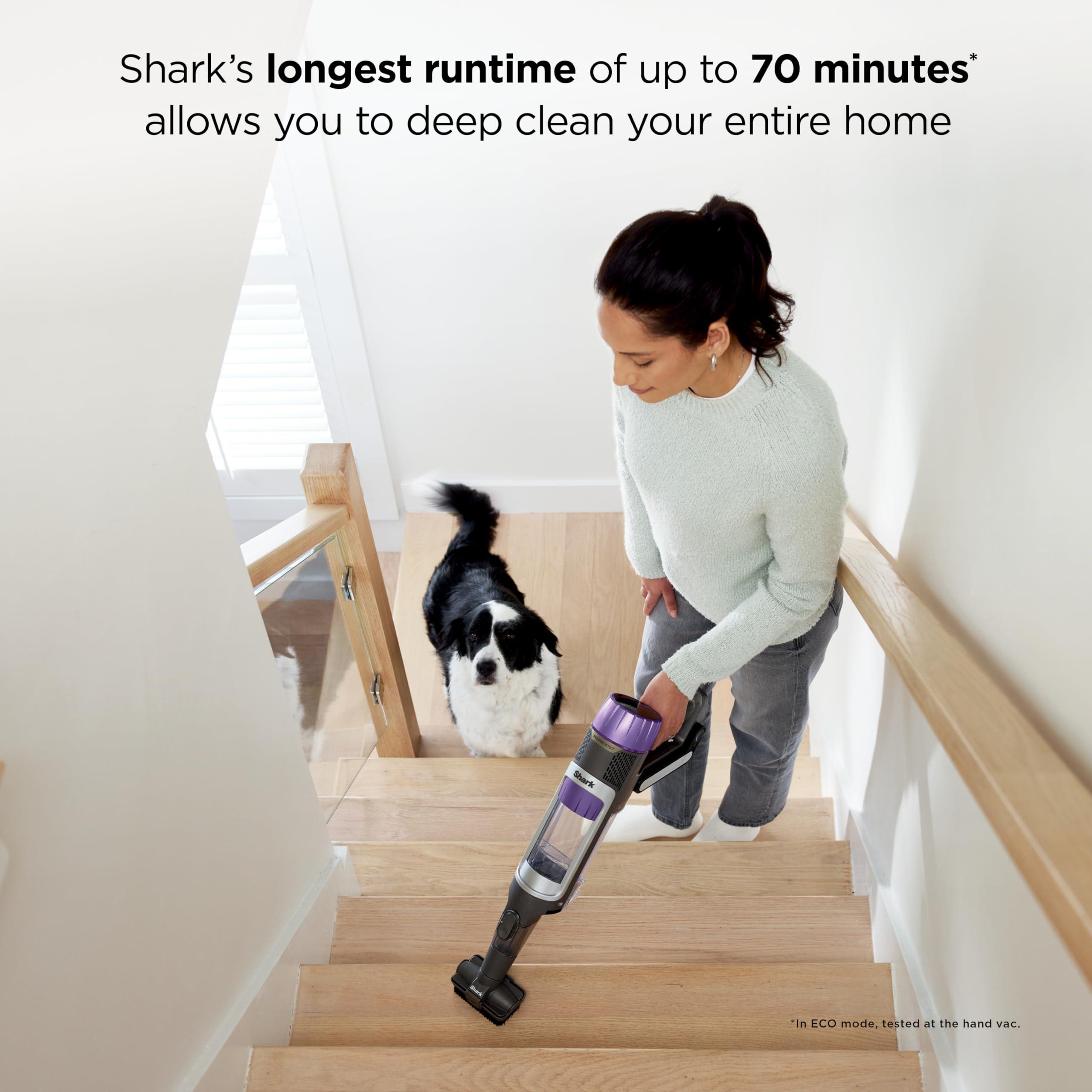 Shark Cordless Vacuum Cleaner with HEPA Filter, PowerDetect Clean & Empty, Powerful Suction, Auto-Empty System, Pet Hair Pickup, Carpets & Hardfloor, Dark Gray, IP3251 - Image 7
