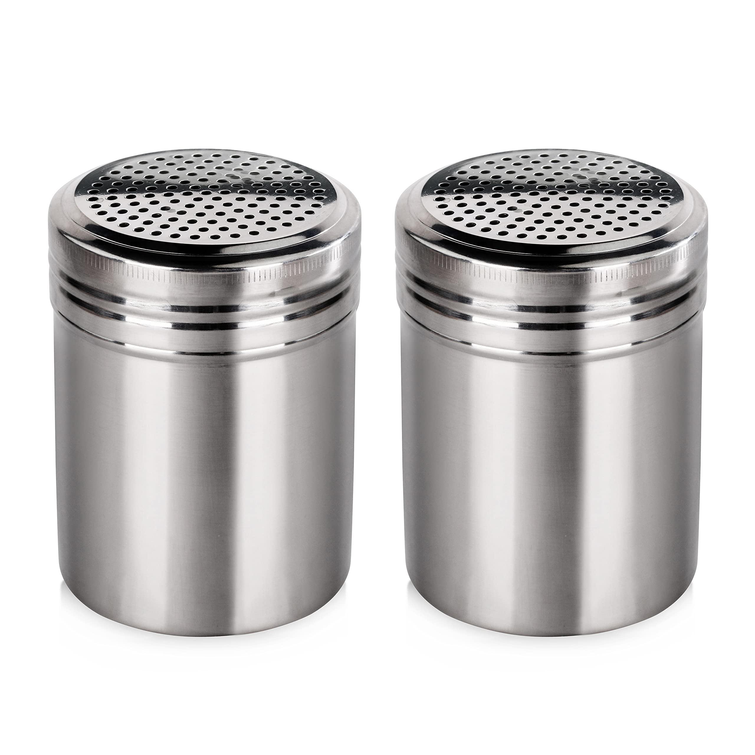 New Star Foodservice 28478 Stainless Steel Dredge Shaker, 10-Ounce, Set of 2 - Image 4
