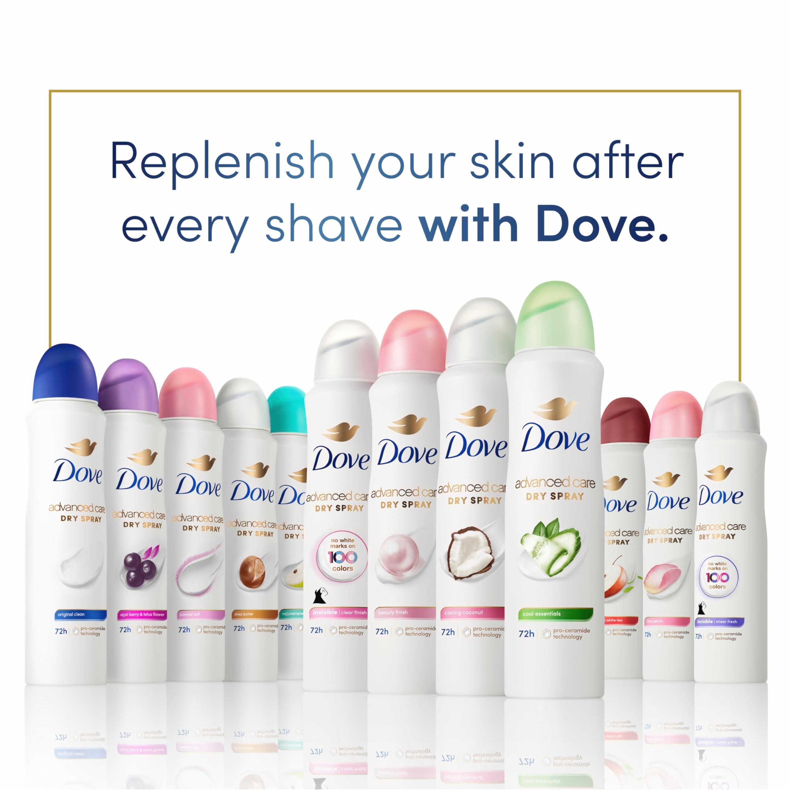 Dove Advanced Care Antiperspirant Deodorant Spray Clear Finish 3 Count Invisible antiperspirant deodorant tested on 100 colors 72-hour odor and sweat protection with Pro-Ceramide technology 3.8 oz - Image 9