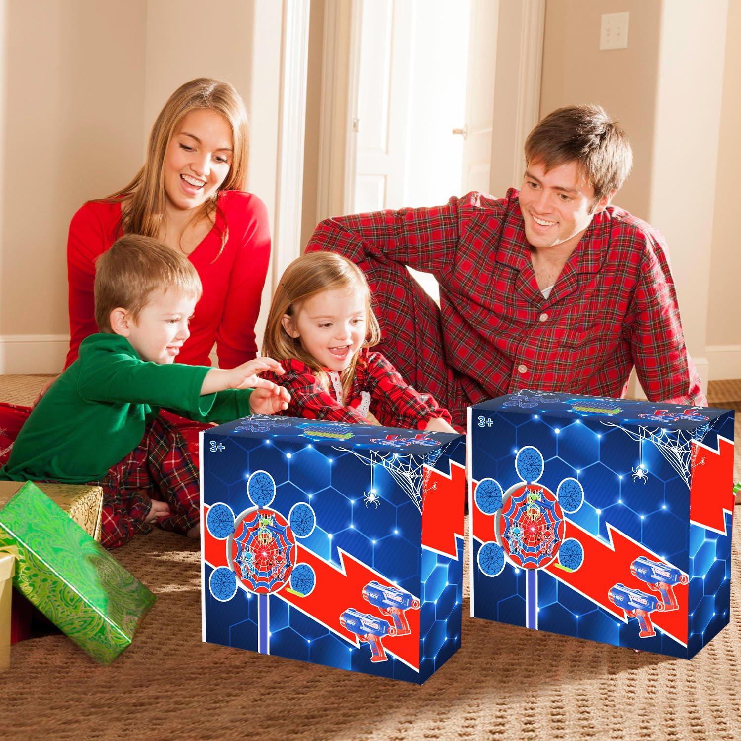 Shooting Games Toys for Nerf Gun Party, Shooting Targets with 2 Toy Guns 40 Foam Darts Kids Outdoor Indoor Toys for Birthday Easter Xmas Gifts for 4 5 6 7 8 9 10+ Year Old Boys Kids - Image 2