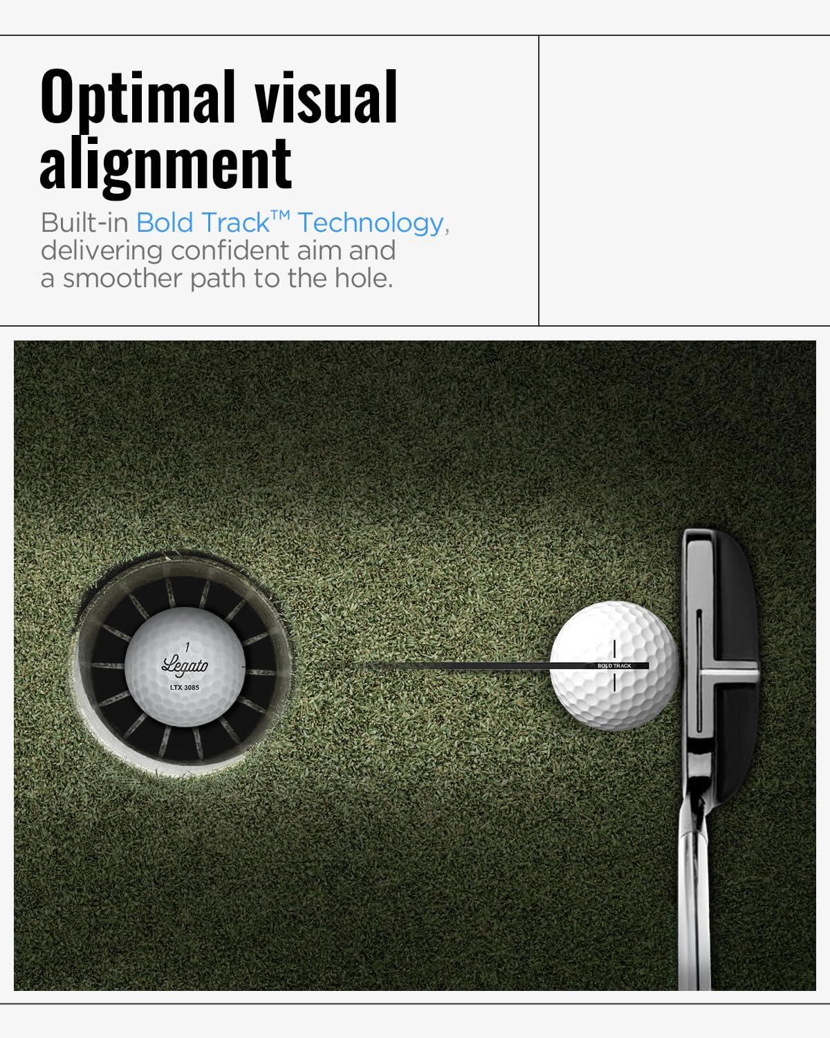 Legato Golf Balls LTX3085 | Designed to Help Golfers Break 90 | Maximized Distance with Soft Feel | 3 Piece | Urethane Cover | 85 Compression - Image 5