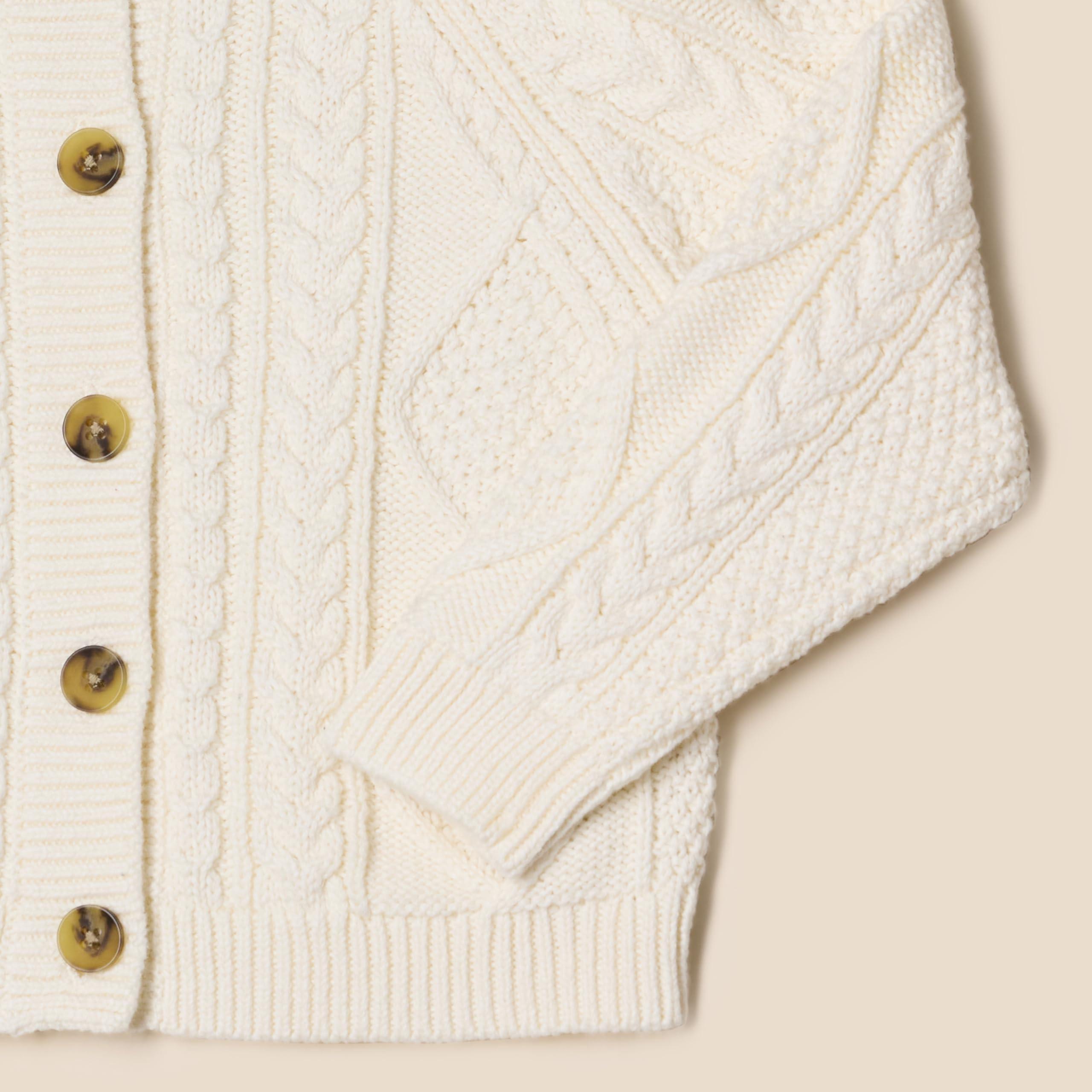Amazon Essentials x Sofia Grainge Unisex Toddlers and Babies' Fisherman Cardigan Sweater - Image 4
