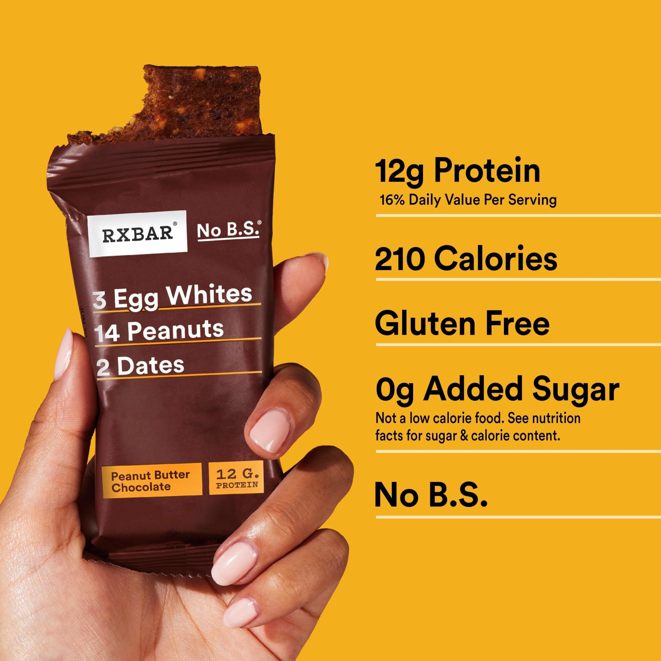 RXBAR Protein Bars, Protein Snack, Snack Bars, Peanut Butter Chocolate, 22oz Box (12 Bars) - Image 7