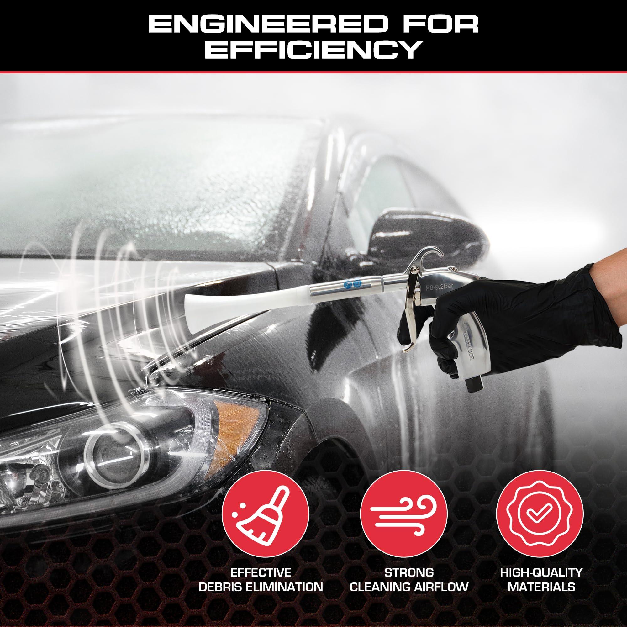 Tornador Z-014 Air Blow Out Tool | High-Performance Air Blower for Fast Car Detailing | Quickly Cleans & Dries Hard-to-Reach Areas | Essential Tool for Professionals - Image 7