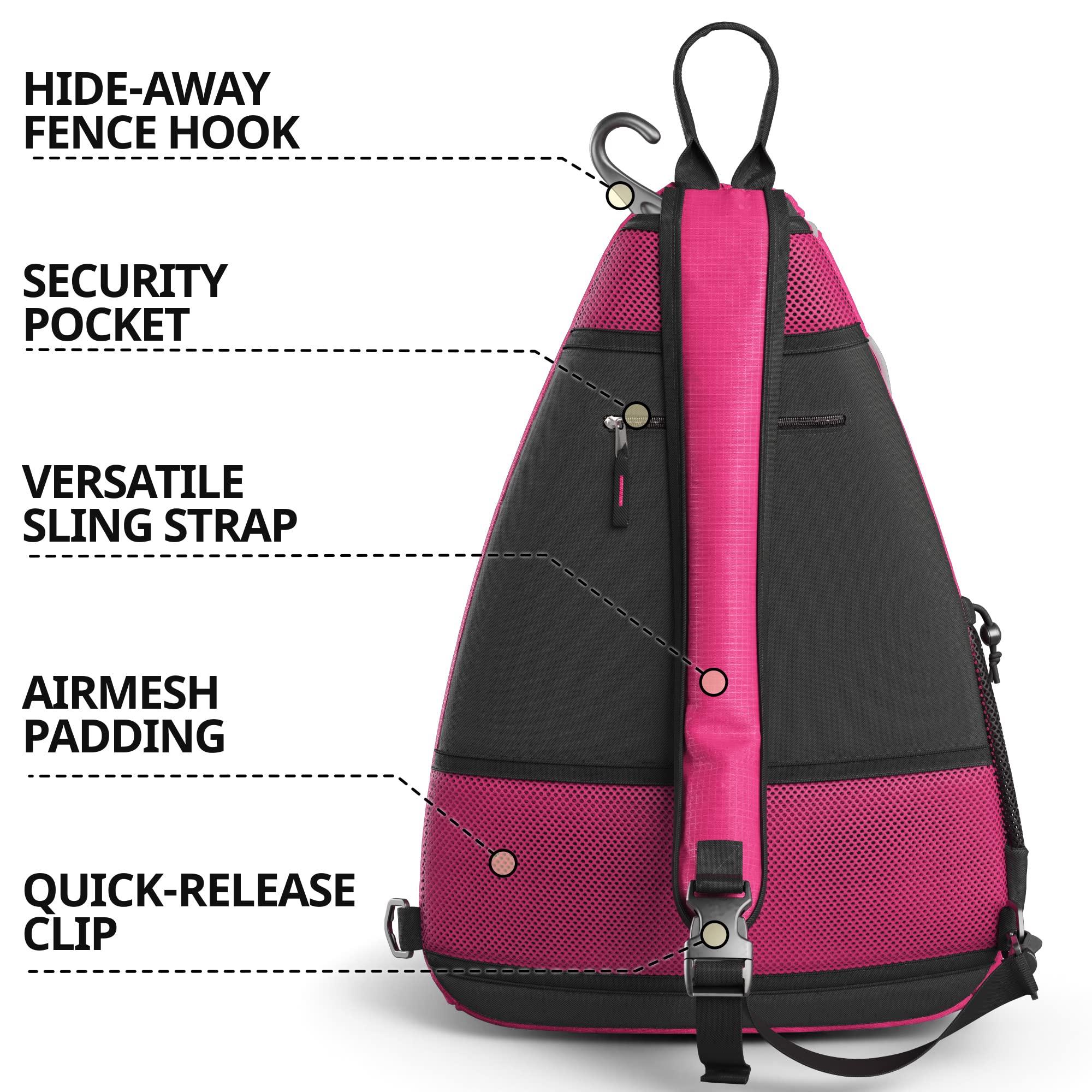 Athletico Sling Bag - Crossbody Backpack for Pickleball, Tennis, Racketball, and Travel for Men and Women - Image 3