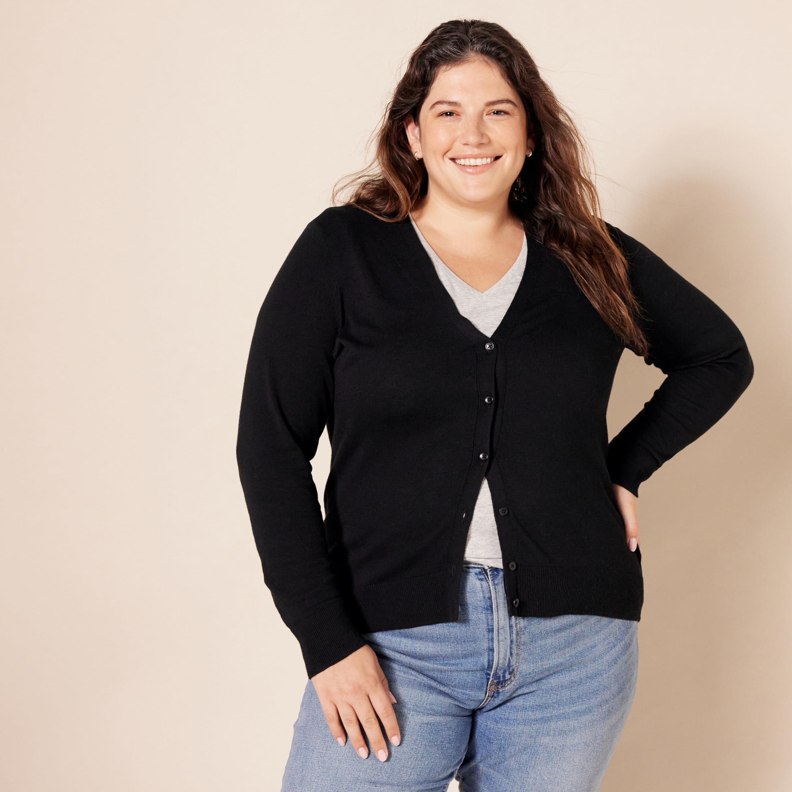 Amazon Essentials Women's Lightweight V-Neck Cardigan Sweater (Available in Plus Size) - Image 6