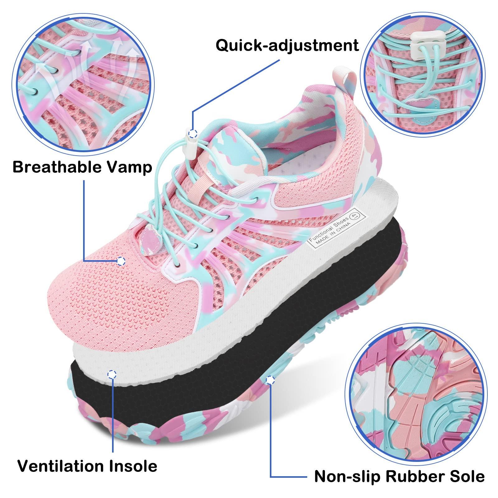 Scurtain Unisex Mens Womens Athletic Hiking Water Shoes Quick Dry Barefoot Aqua Shoes Swim Shoes Beach Shoes with Drainage - Image 4