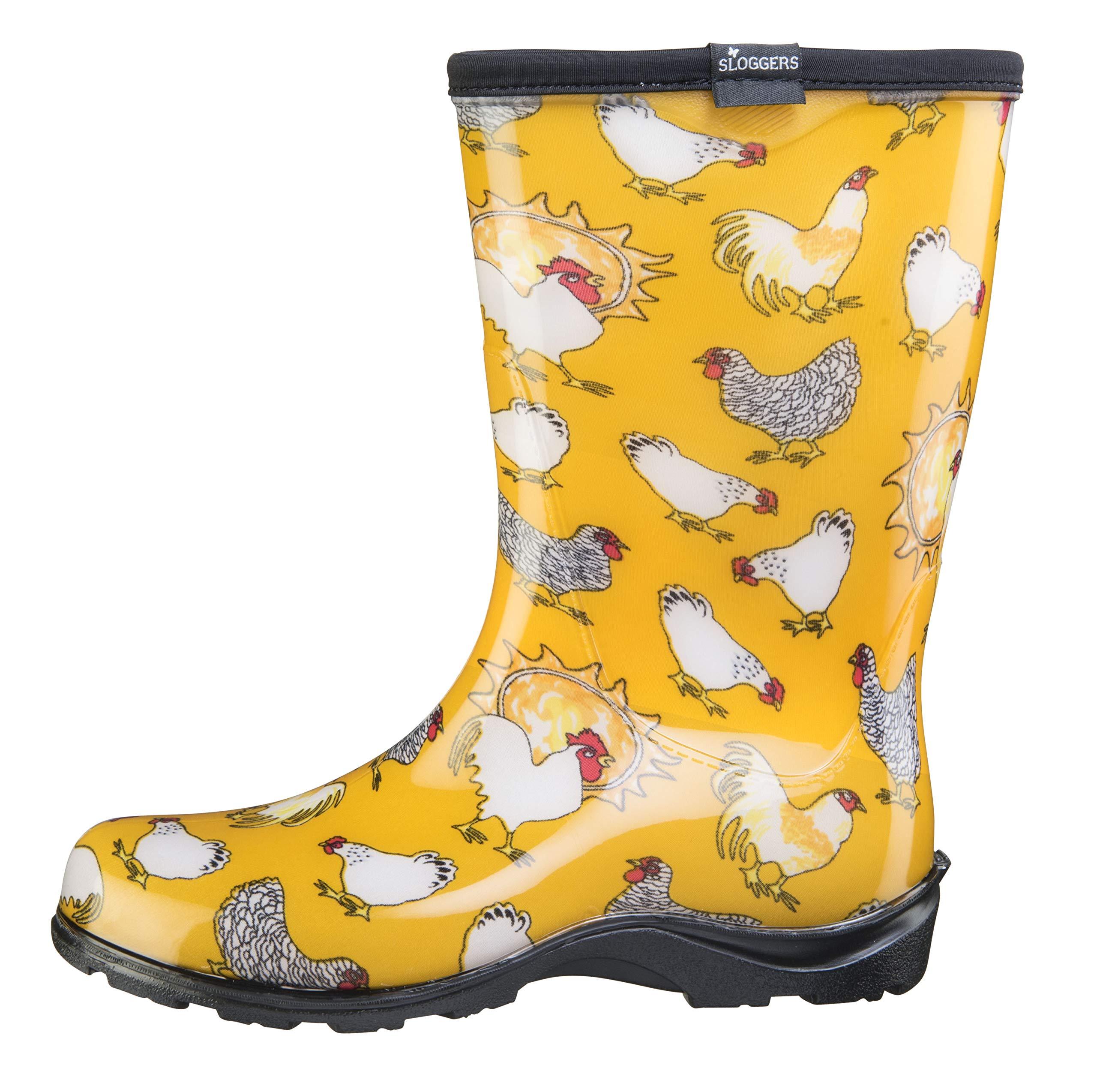 Sloggers Waterproof Garden Rain Boots for Women - Cute Mid-Calf Mud & Muck Boots with Premium Comfort Support Insole - Image 3