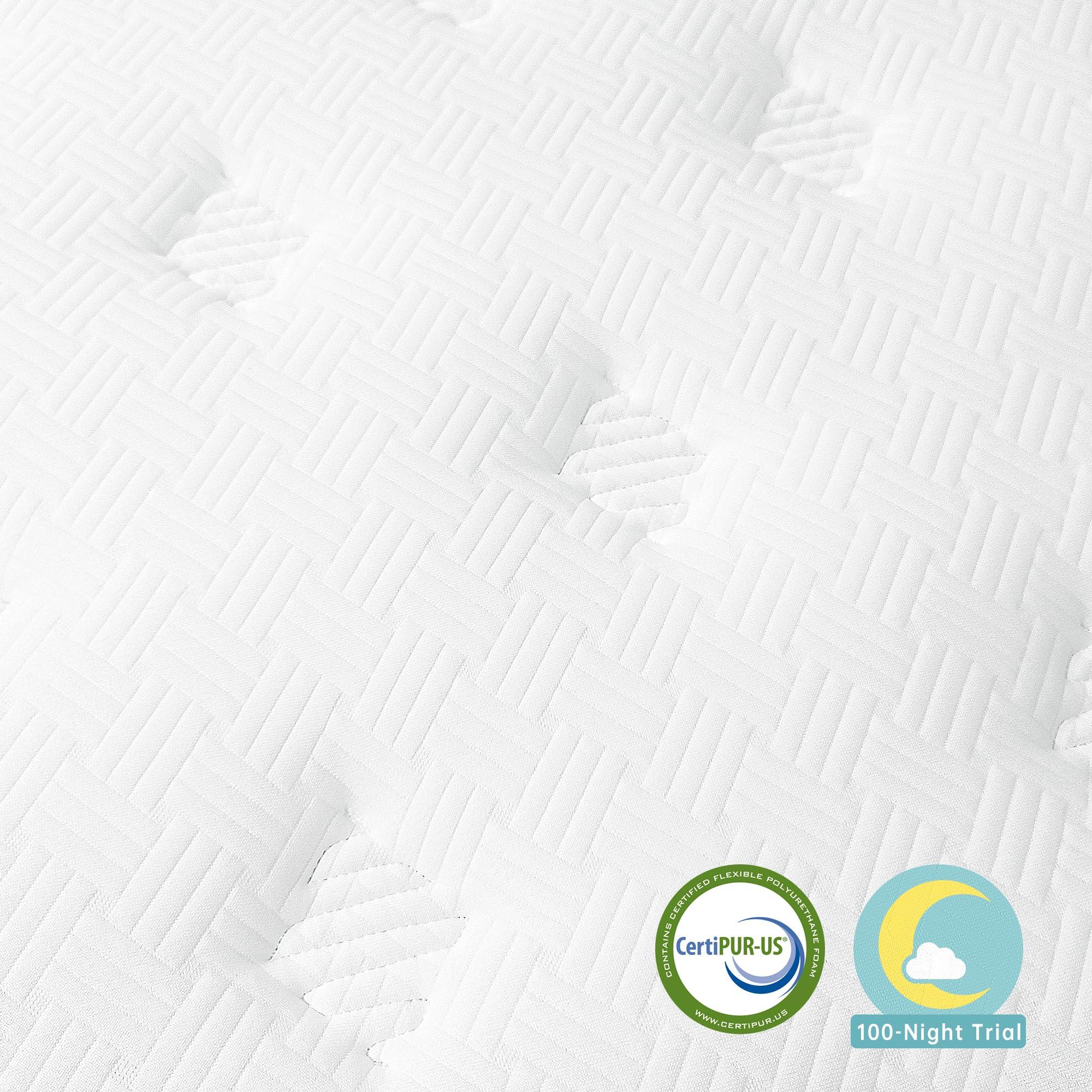 TeQsli Queen Mattress 12 inch Hybrid Mattress with Gel Memory Foam Innerspring Mattress in a Box for Pressure Relief & Cooling Sleep Queen Size Mattress, 100 Nights Trial - Image 5