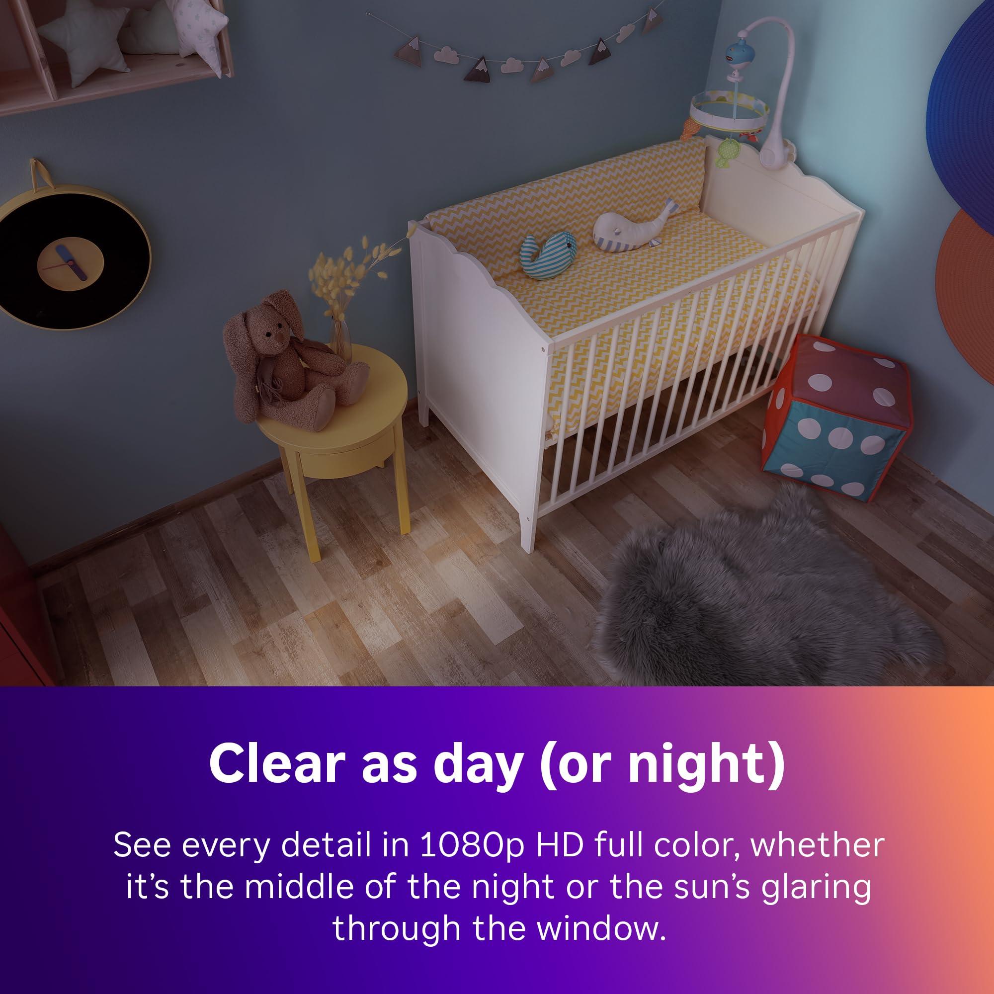 Roku New Indoor Camera 2024 - Home Security - 2-Pack - Wired Security Camera & Pet Monitor with 1080p HD Color Night Vision, Works with Alexa & Google, Motion & Sound Detection, WDR & WiFi 6 - Image 4