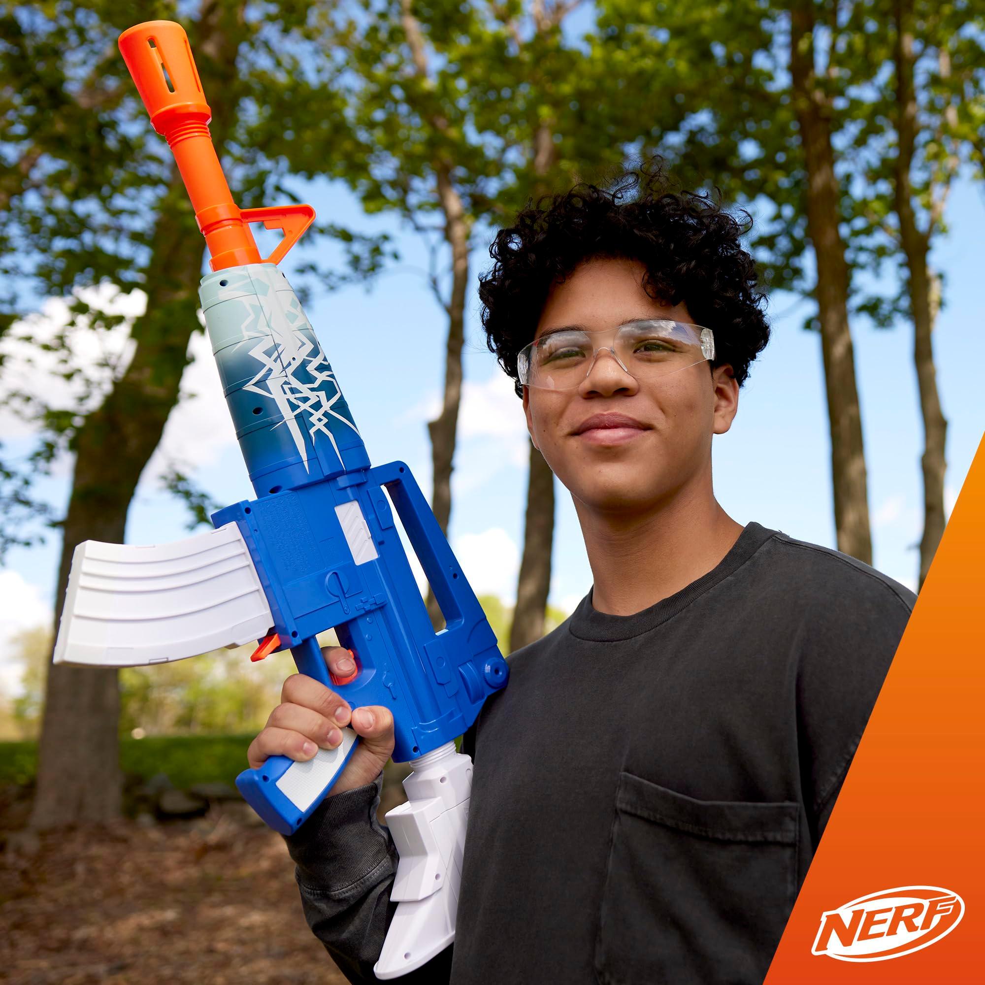 Nerf Fortnite Blue Shock Blaster, 10-Dart Clip, 10 Elite Nerf Darts, Includes Bonus Code to Unlock The Beat Wrap in The Game, Motorized Dart Blaster - Image 7