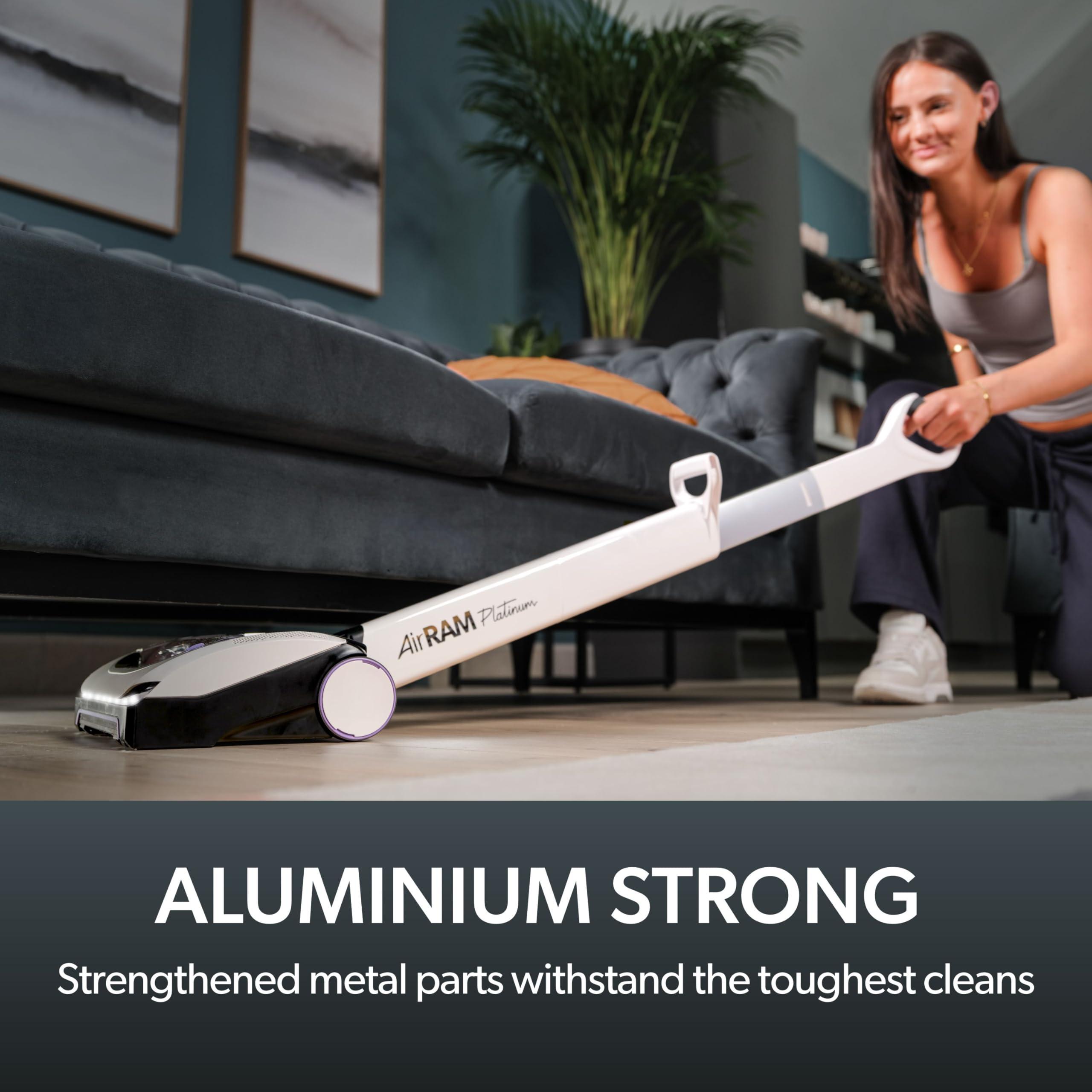 Gtech AirRAM Platinum Cordless Vacuum Cleaner - Includes Anti-Hair Wrap Brush Bar - Perfect for Carpet and Hardwood Floors - Rechargeable 22v Li-ion Battery - Lightweight (7 lbs.) - Image 4