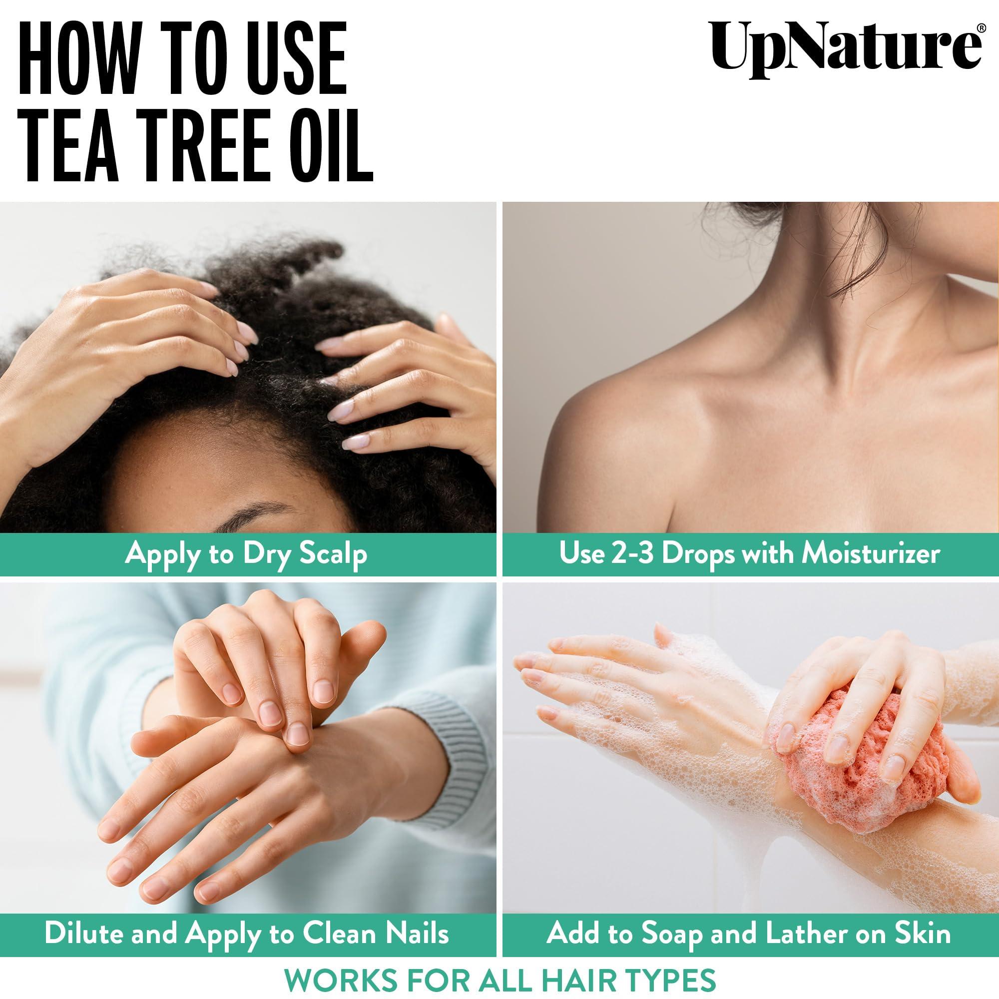 UpNature Organic Tea Tree Oil - 100% Pure Tea Tree Oil for Skin, Hair, Toenail, 2oz - Image 5
