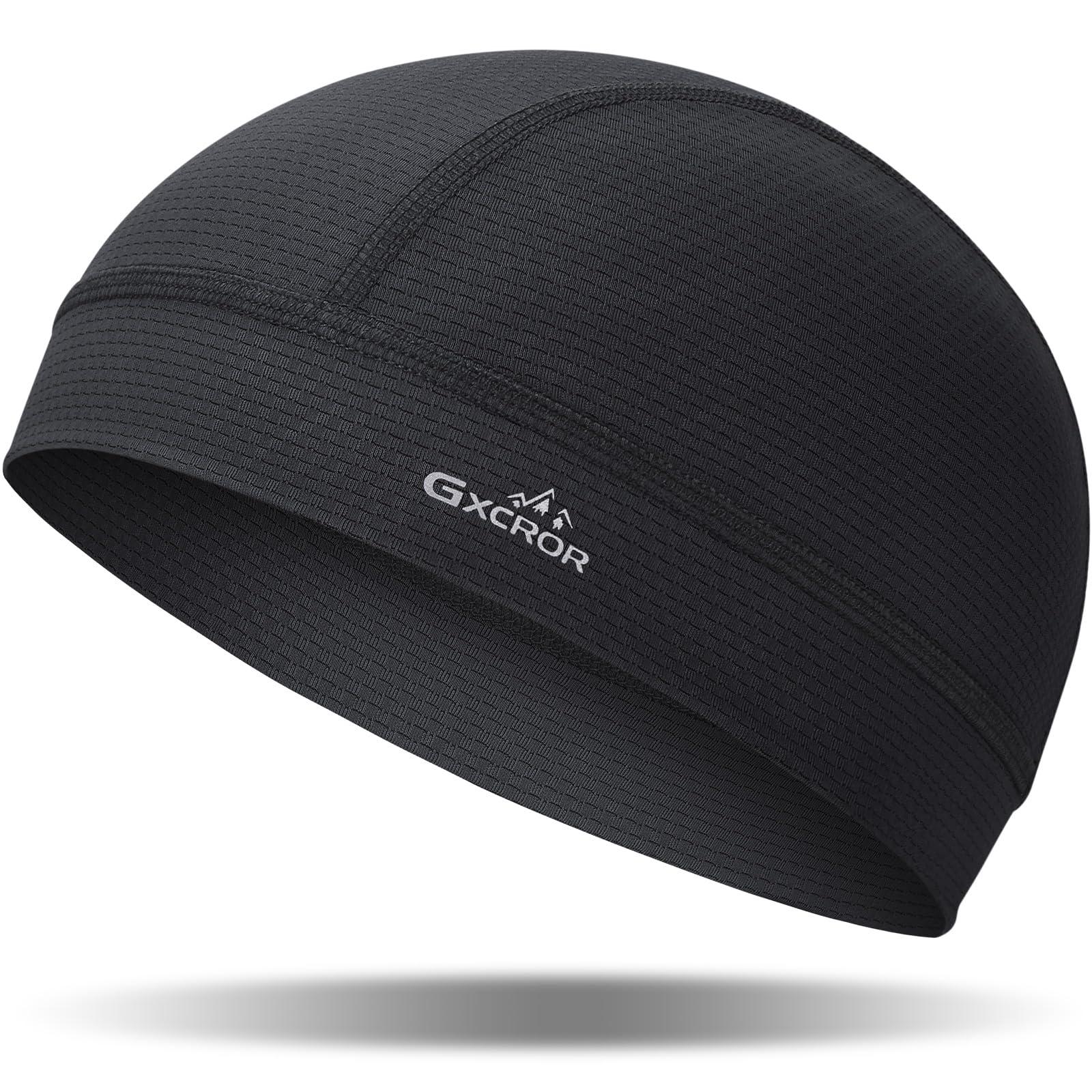 GXCROR Cooling Skull Cap Helmet Liner for Men Women, Moisture Wicking Cycling Cap