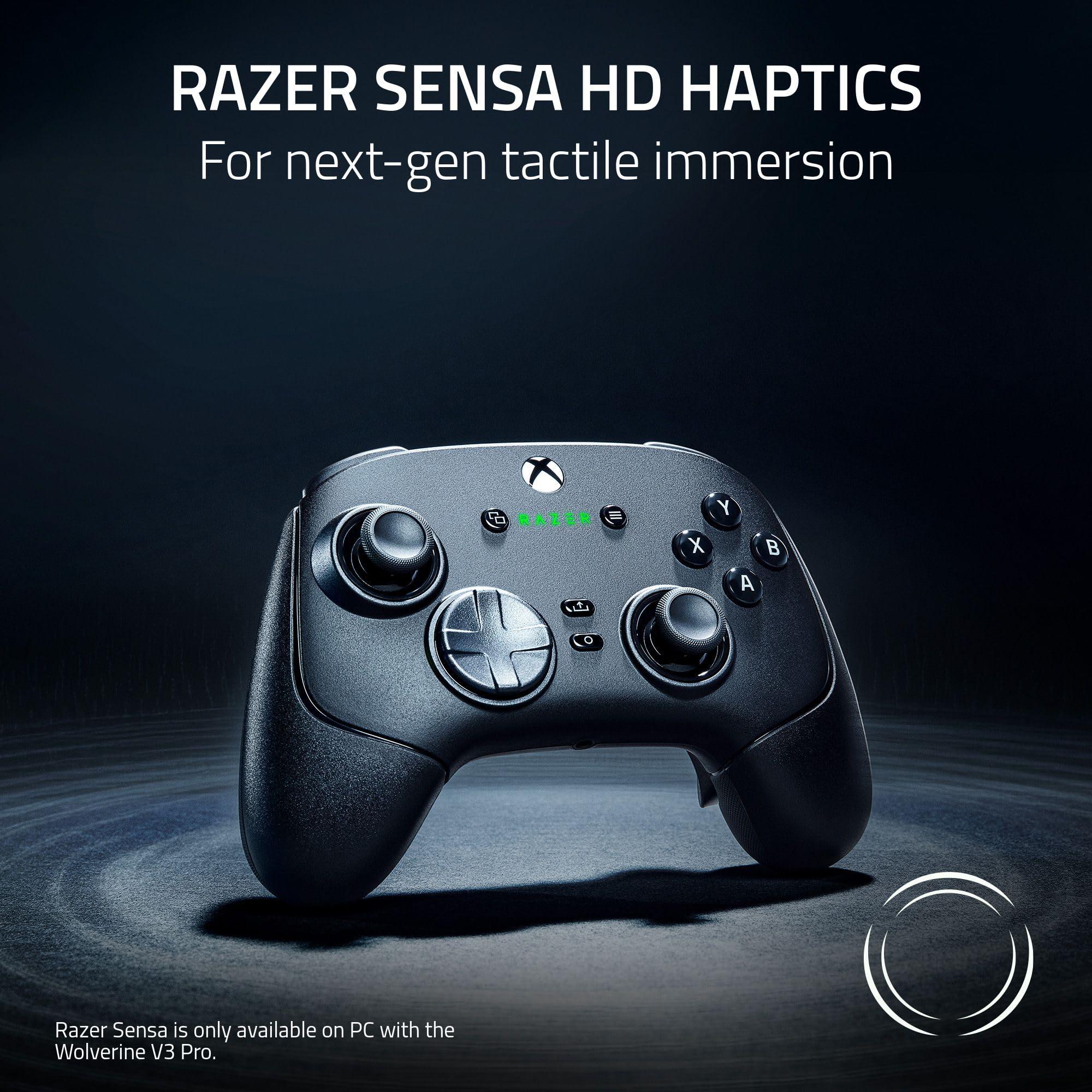 Razer Wolverine V3 Pro Wireless Gaming Controller: Licensed for Xbox Series X|S, Xbox One, Windows PC - 6 Remappable Buttons - Fast Triggers - Customizable Thumbsticks - Wired Tournament Mode - Black - Image 3