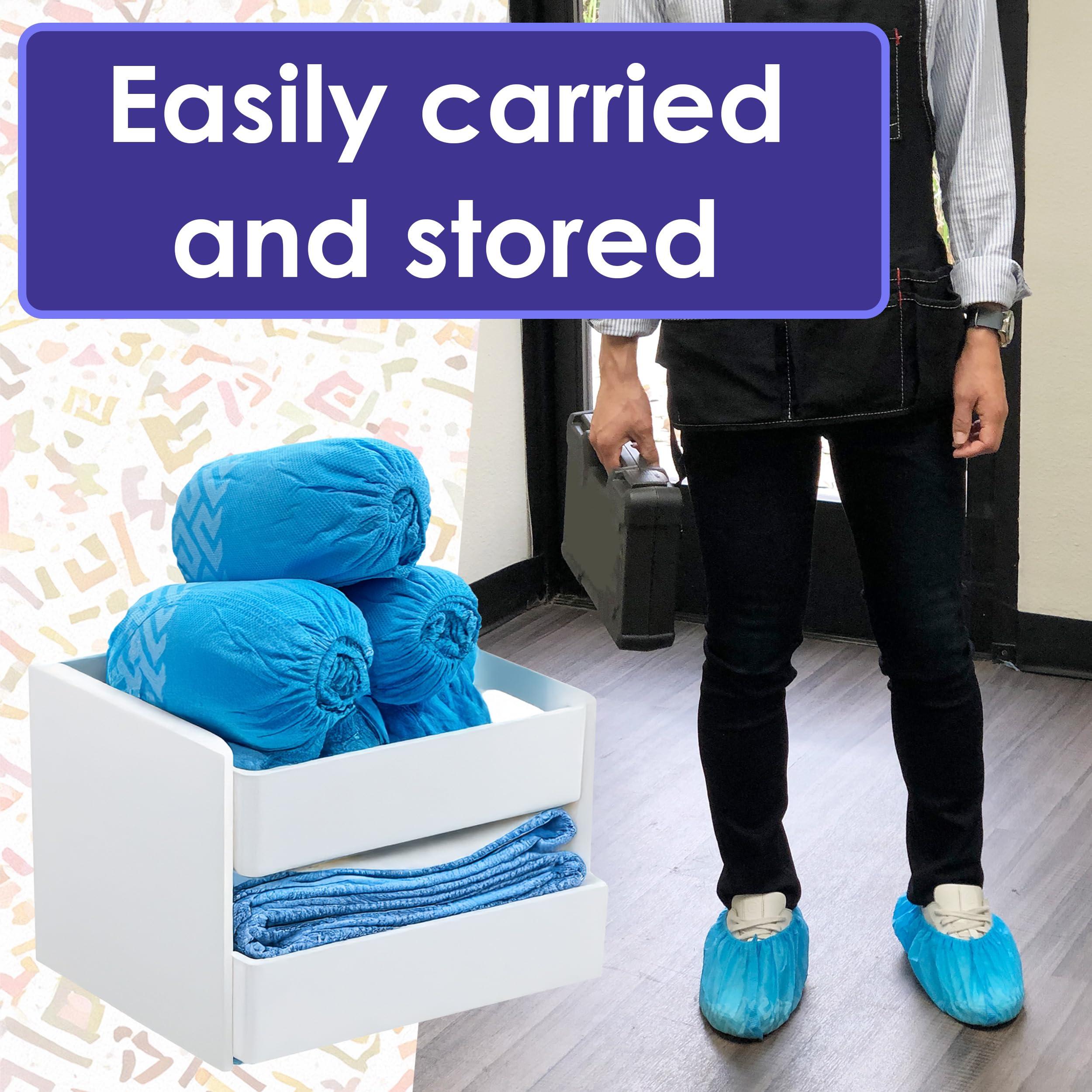 Buena Goods 100 Pack Extra Large Disposable Blue Boot and Shoe Covers - Indoor Reusable Shoe Covers Disposable - Non Slip Booties - Fits US Men's Size 14 and Women's 16 Size - Image 6