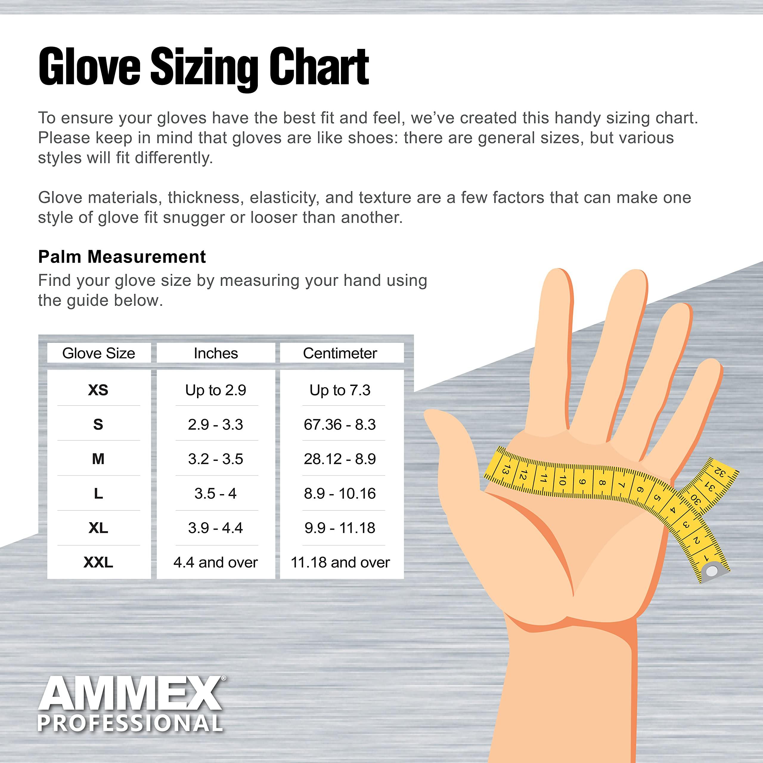 AMMEX Black Nitrile Disposable Exam Gloves, 3 Mil, Latex & Powder Free, Food-Safe, Textured, Non-Sterile, Medium, Box of 100 - Image 5