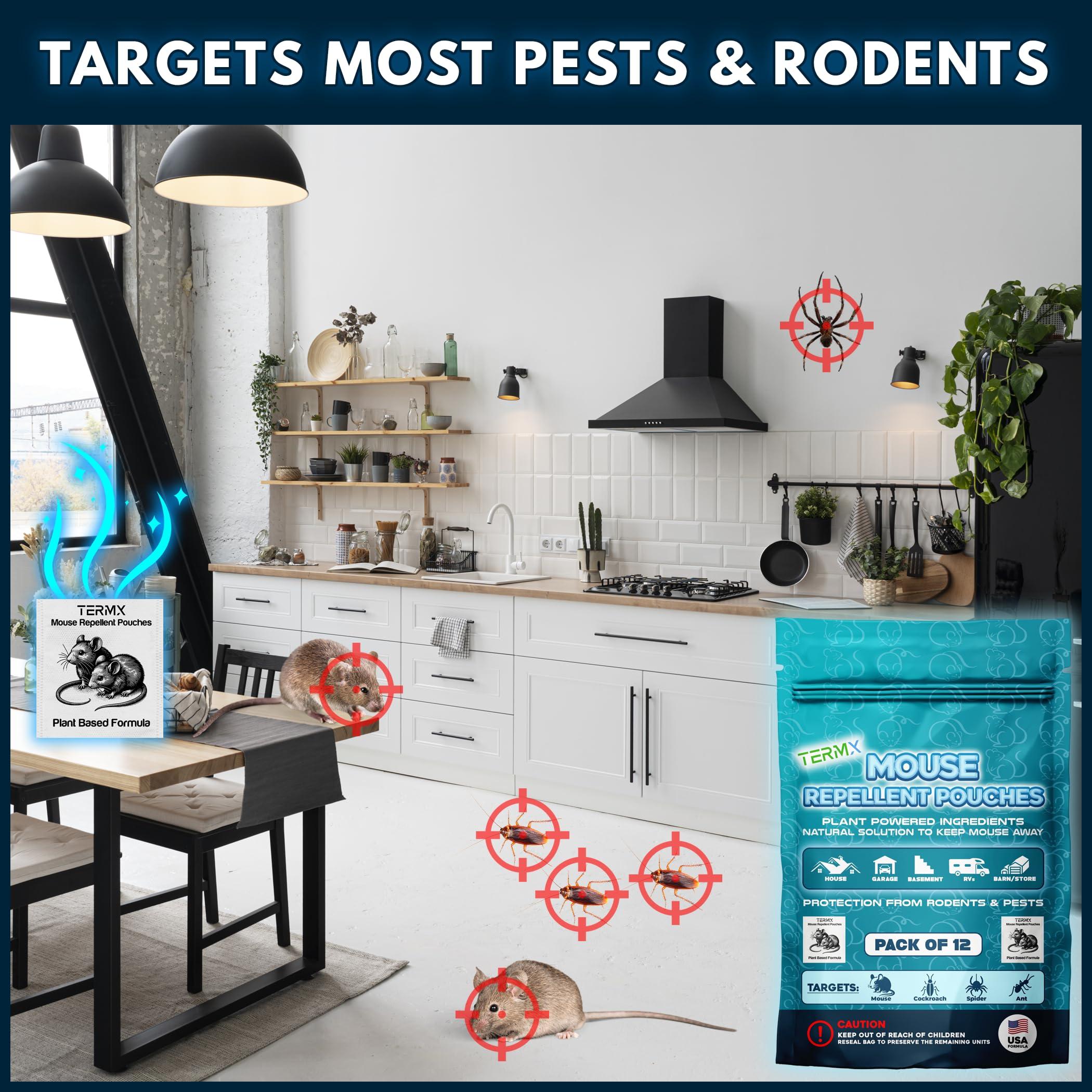 Extra Strong 12Pack Vamoose Mouse Repellent Pouches Botanical Rodent Repellent Indoor Rat Deterrent Outdoor Vamoose Rodent-Repelling Pouches Mice Deterrents for Home Attic/Office/Shed/Barn/Storage/RV - Image 6