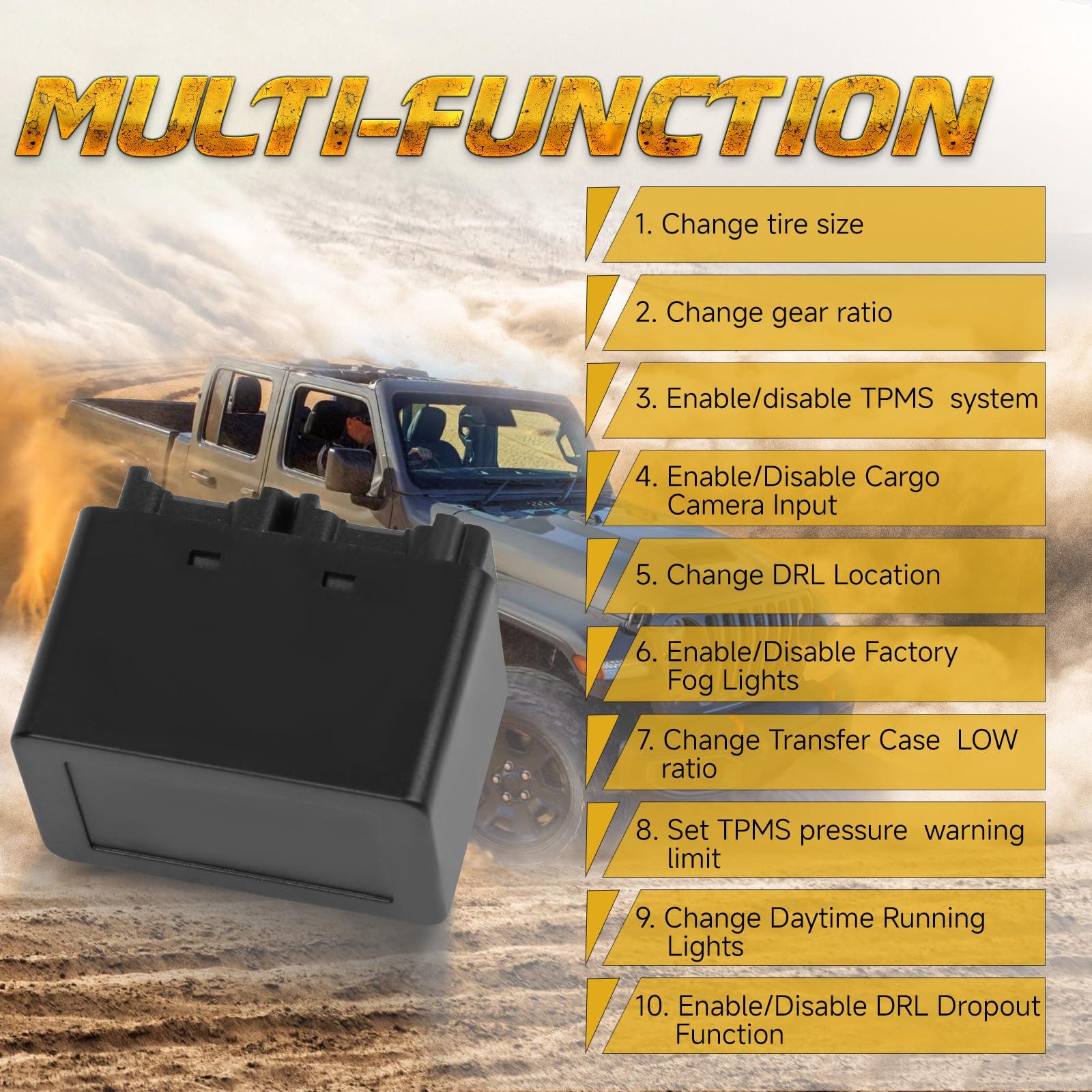 WildGear Tazer Mini Programmer Calibration Module Fit for 2018-2024 Jeep Wrangler JL, 2020-2024 Jeep Gladiator JT and 2021-2024 Jeep Wrangler 4XE - Image 3