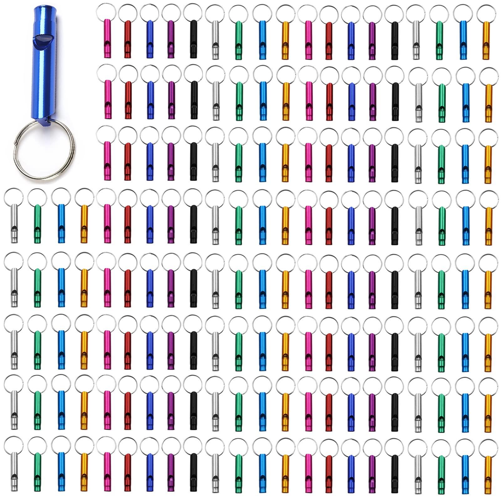 Tergy Emergency Whistle with Keychain Aluminum Survival Whistle Key Chain for Camping Hiking Boating Hunting Fishing