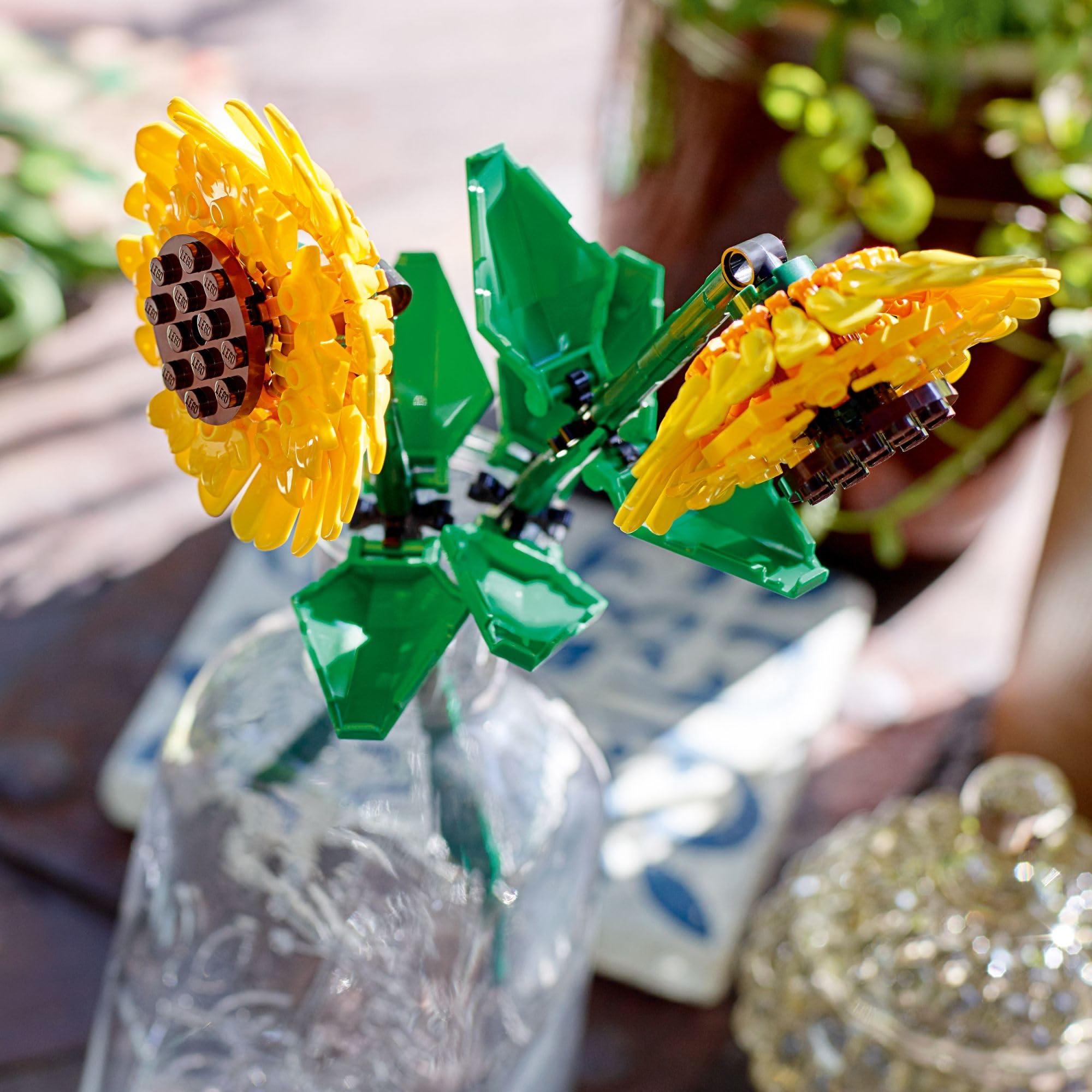 LEGO Sunflowers Building Toy for Kids, Girls and Boys Ages 8+ - Artificial Sunflowers for Home Decor and Display - Birthday Gift Idea for Lovers of Plants & Flowers - 40524 - Image 5