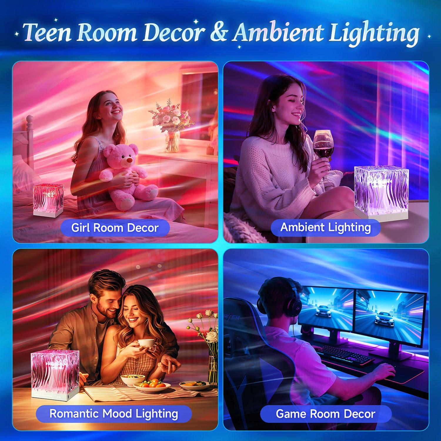 Northern Lights Projector,18 Colors Galaxy Projector for Bedroom,Remote Galaxy Light Projector for Bedroom Night Light for Kids, Cute Room Decor for Teen Girls Gifts for Teens Boy, Cool Stuff for Boys - Image 5