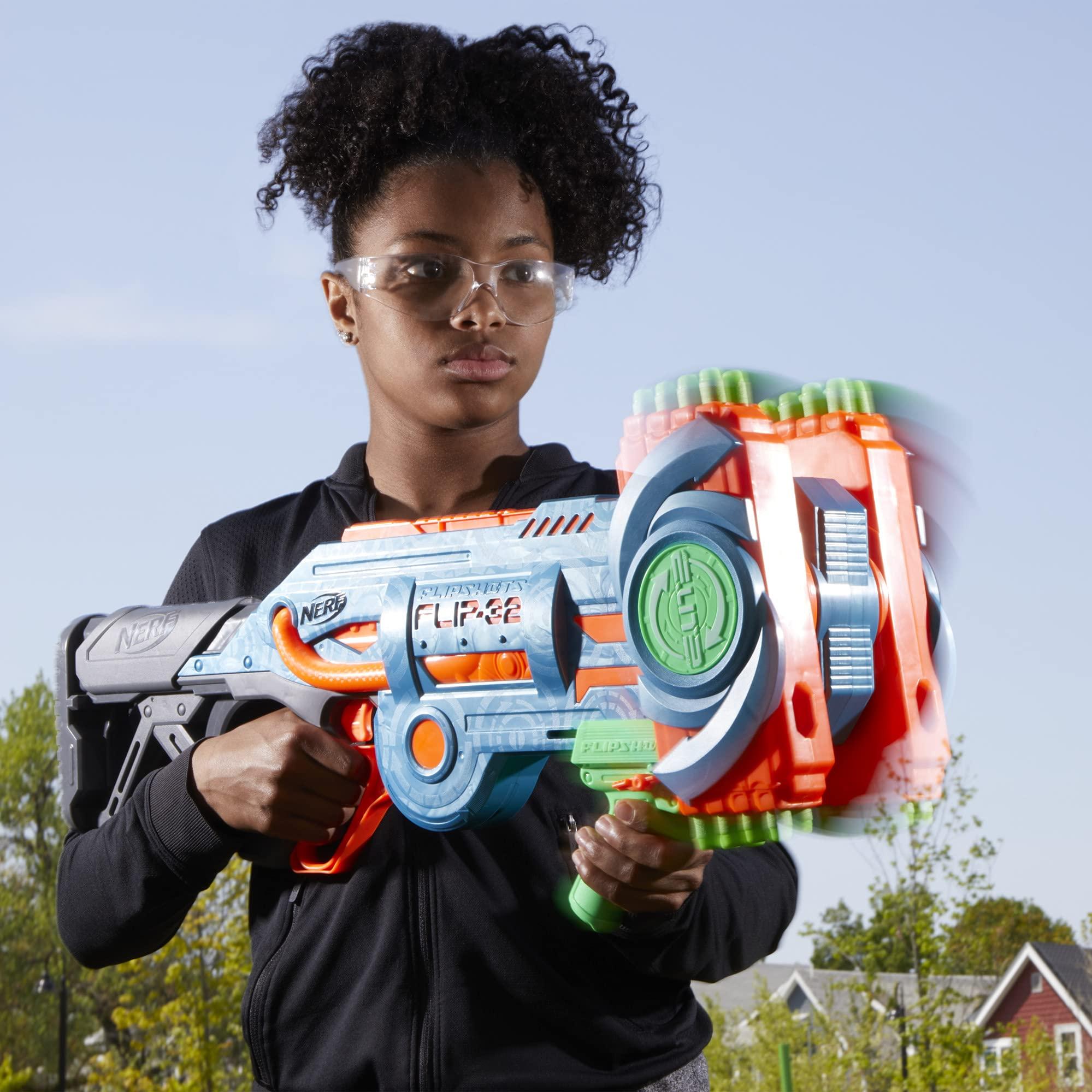 Nerf Elite 2.0 Flipshots Flip-32 Blaster with 32 Dart Barrels That Flip to Double Your Firepower, 32-Dart Capacity, 32 Elite Darts - Image 6