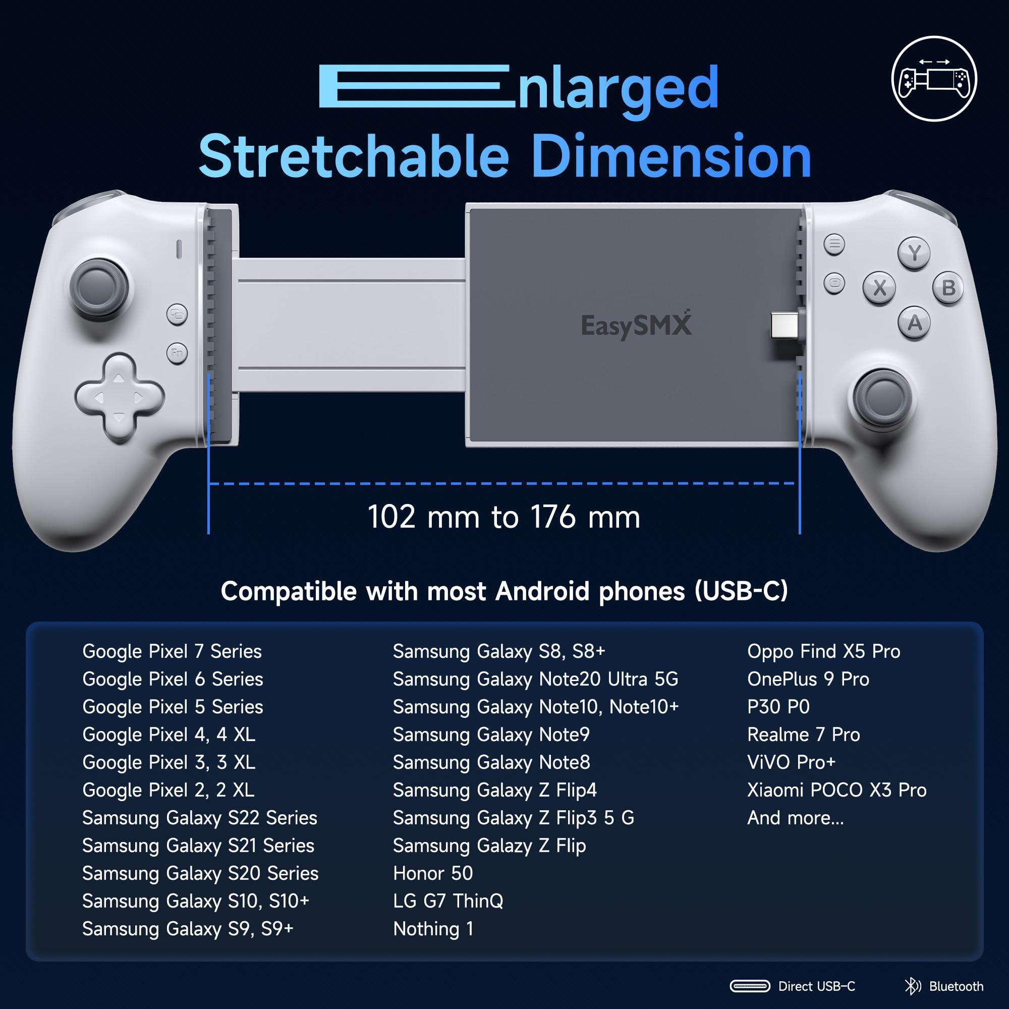 EasySMX M15 Mobile Gaming Controller for Android/iPhone 15 Series,Android Controller with Hall Trigger/Joysticks for Play Minecraft,COD - Image 9