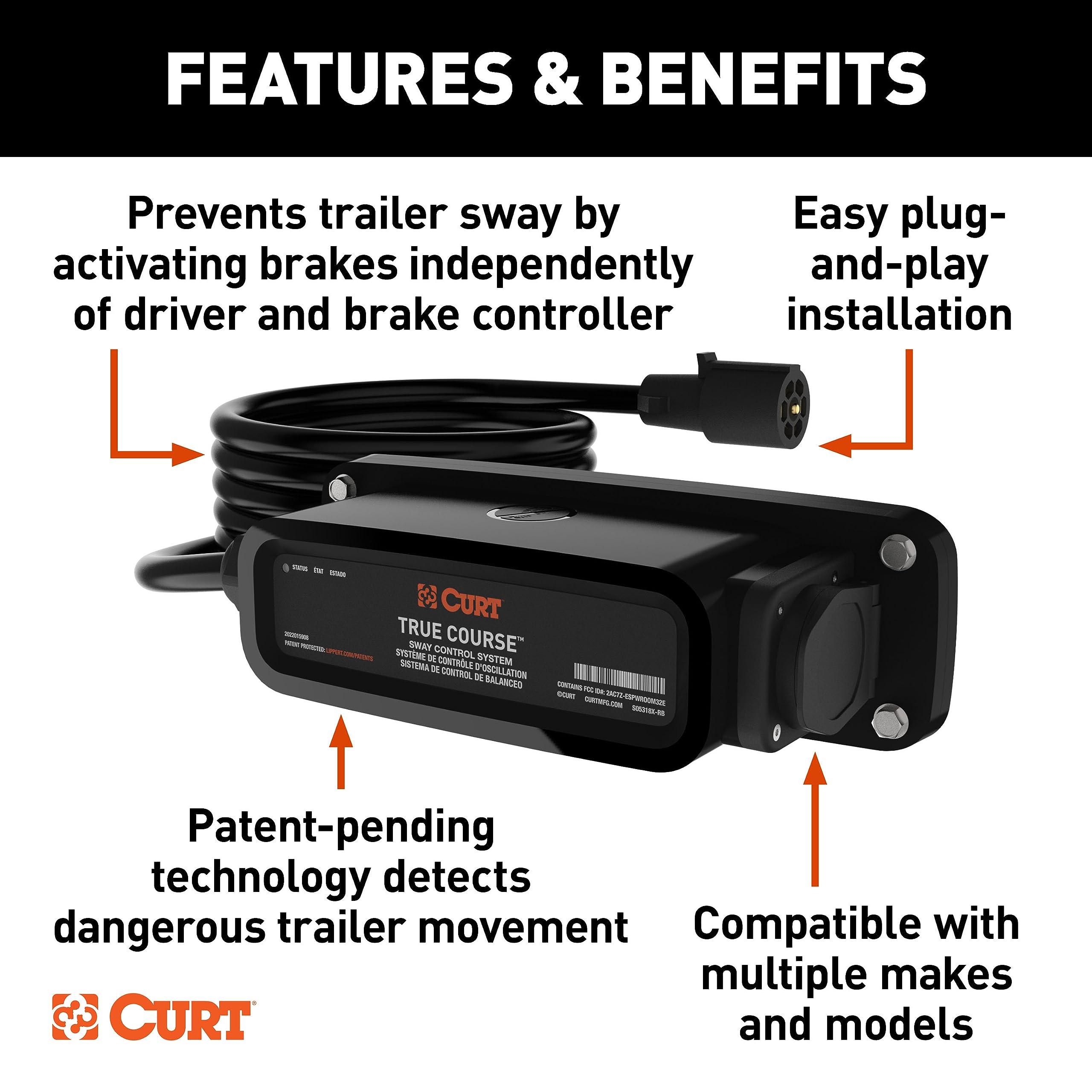 BKDK CURT 51202 True Course Advanced Bluetooth® Trailer Sway Control System - Image 3