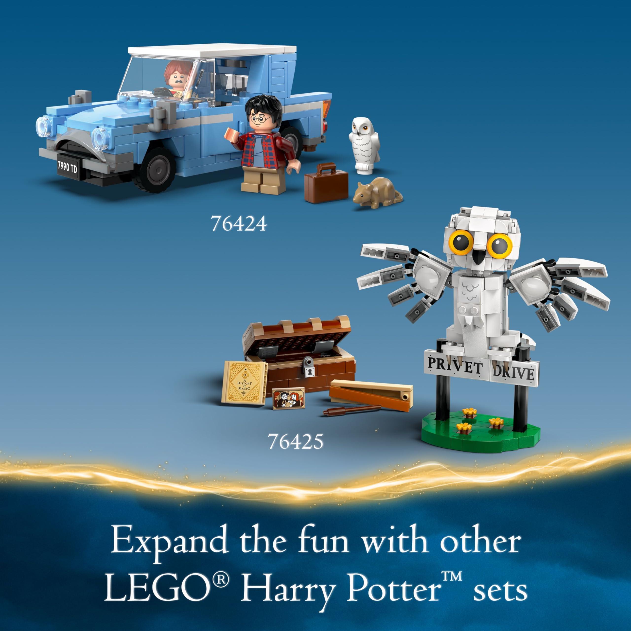 LEGO Harry Potter Flying Ford Anglia, Buildable Car Toy with 2 Minifigures for Role Play, Fantasy Playset for Kids, Harry Potter Car, Gift for Boys, Girls and Any Fan Ages 7 and Up, 76424 - Image 6