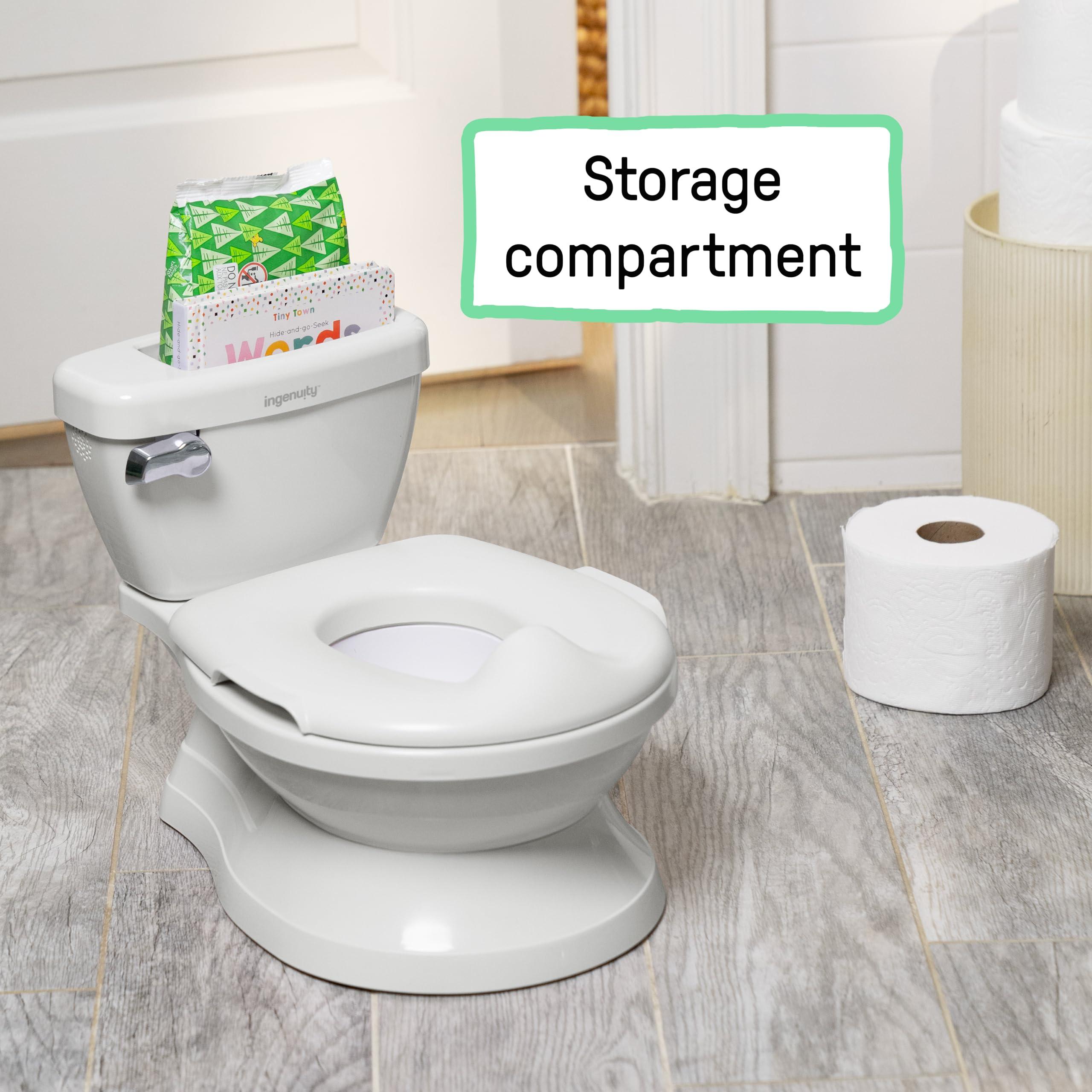 Summer Infant by Ingenuity My Size Potty Pro in White, Toddler Potty Training Toilet, Lifelike Flushing Sound, for Ages 18 Months+, Up to 50 Pounds - Image 9