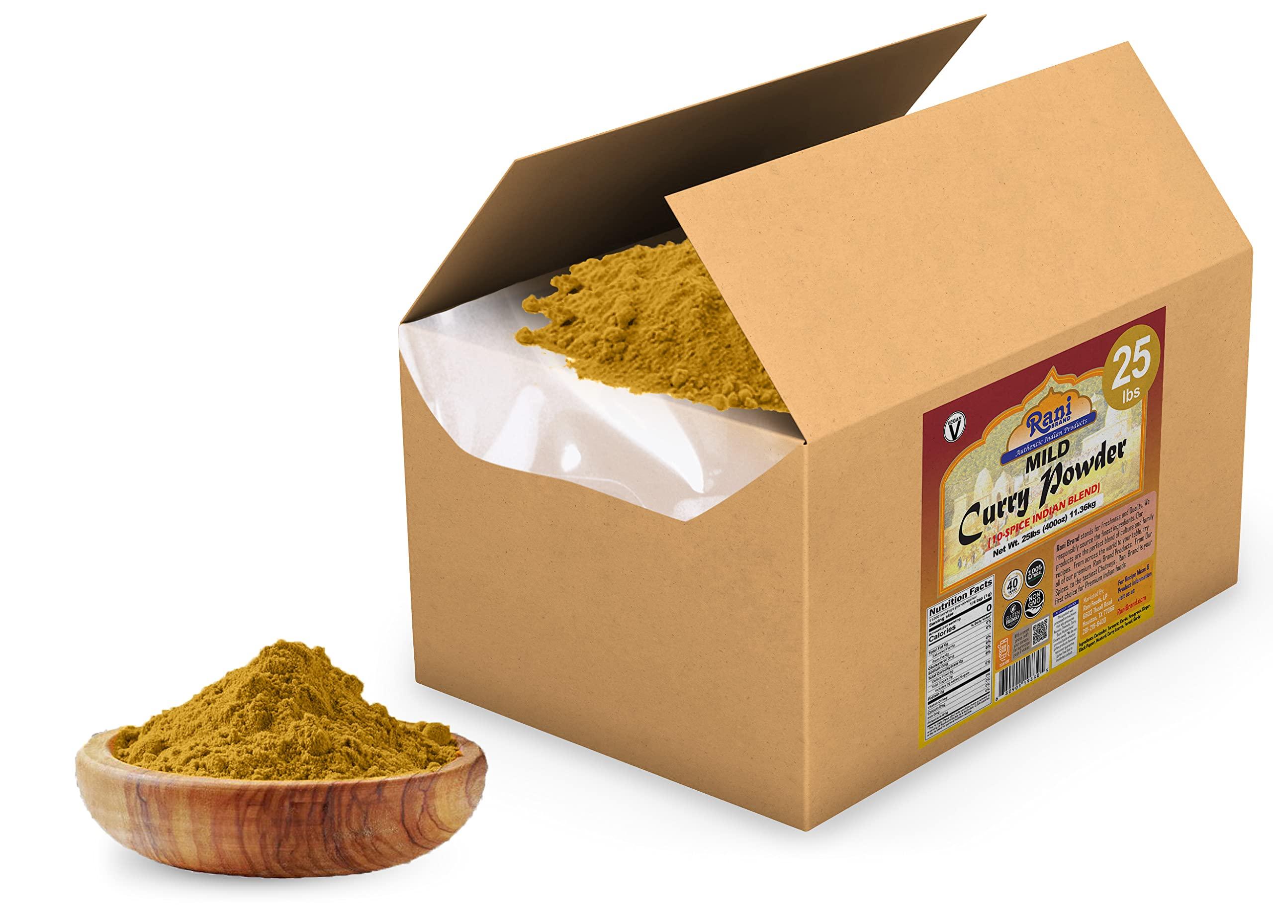 Rani Curry Powder Mild (10-Spice Authentic Indian Blend) 400oz (25lbs) 11.36kg Bulk Box ~ All Natural | Salt-Free | NO Chili or Peppers | Vegan | No Colors | Gluten Friendly | NON-GMO | Indian Origin - Image 6