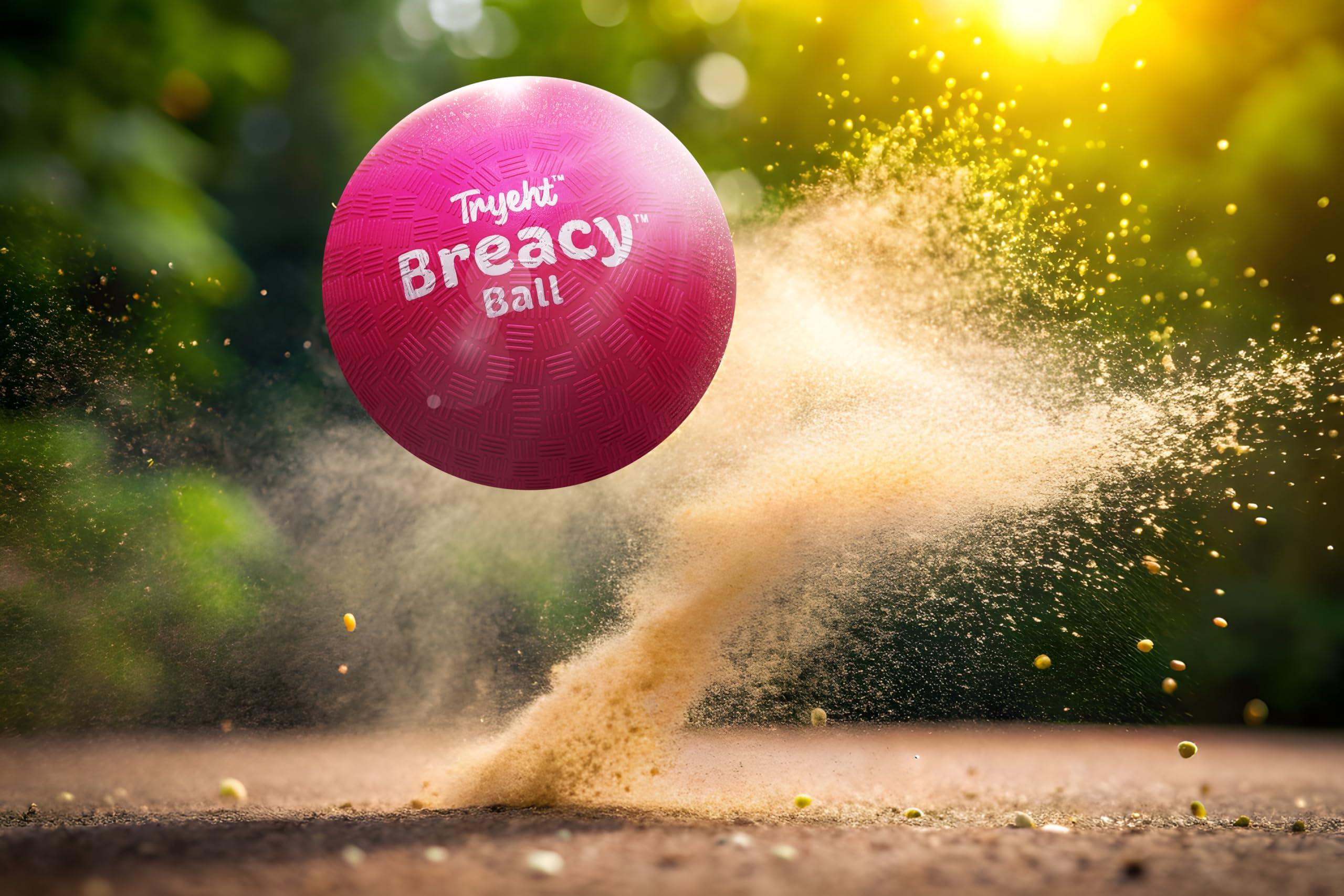 Tryeht 𝗦𝗲𝗹𝗳 𝗜𝗻𝗳𝗹𝗮𝘁𝗶𝗻𝗴 Ball 5" - Pump Free Playground Easy Grip Instant Healing Rubber Ball | Handball, Dodgeball, Mini Soccer Vollyball, Stress Support, Tension Sensory - Image 8