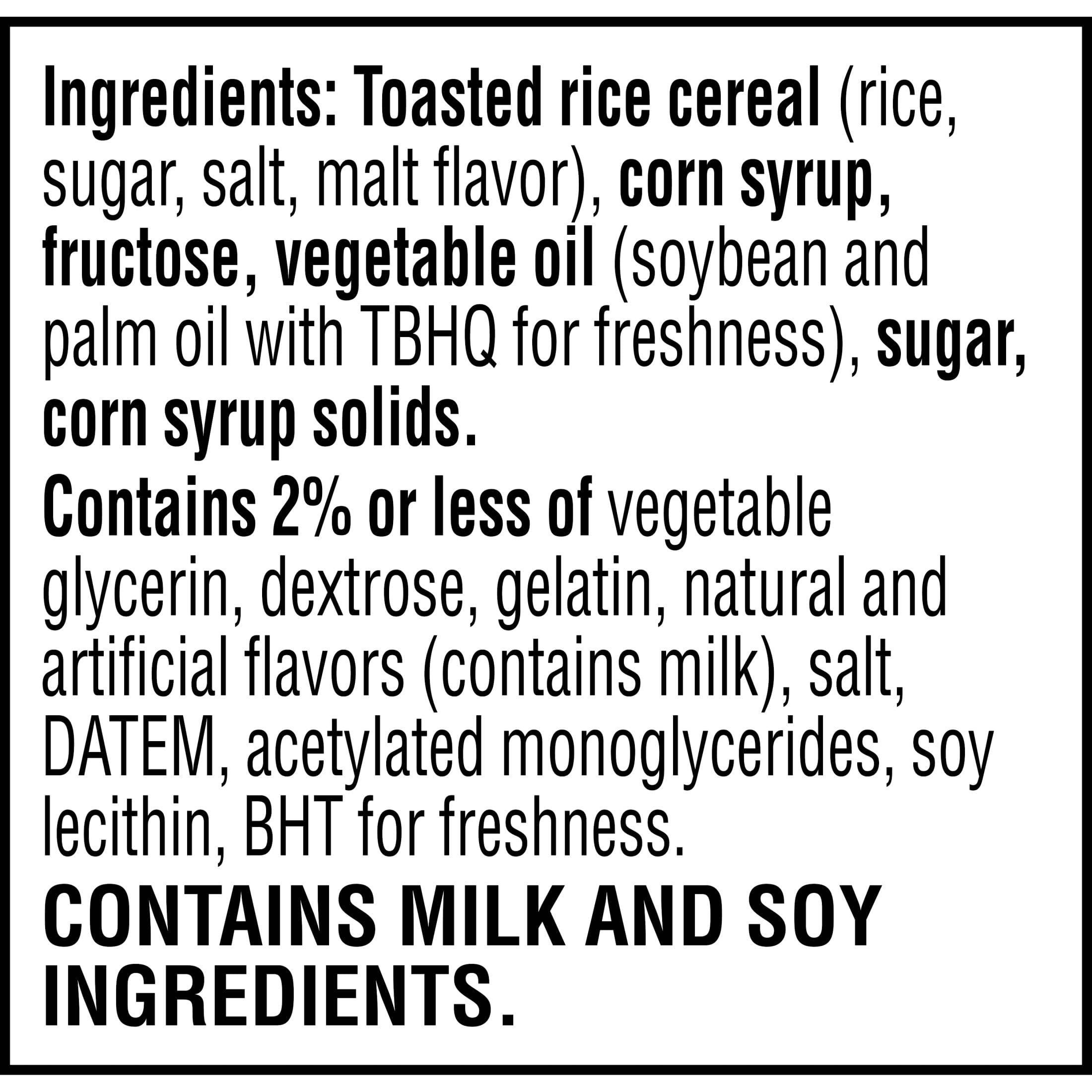 Rice Krispies Treats Marshmallow Snack Bars, Kids Snacks, Lunch Snacks, Original, 12.4oz Box (16 Bars) - Image 3