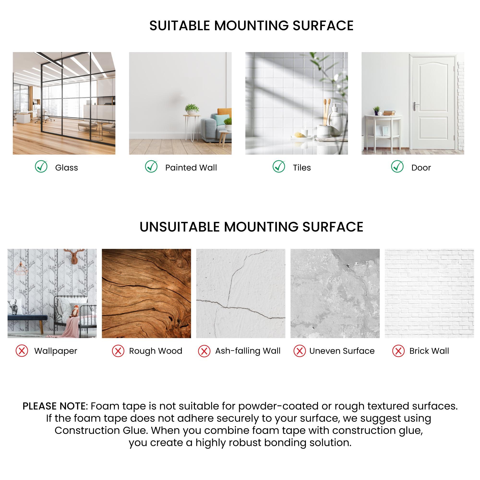 Dulles Glass - Wall Mirrors, 12''x 10'' Glass Wall Mirror Tiles (16 PCS), Large Full Body Mirror for Home Gym, Bedroom, Door, Bathroom, Frameless Mirror Tiles (Glass - 12'' x 10'' - 16PCS) - Image 8