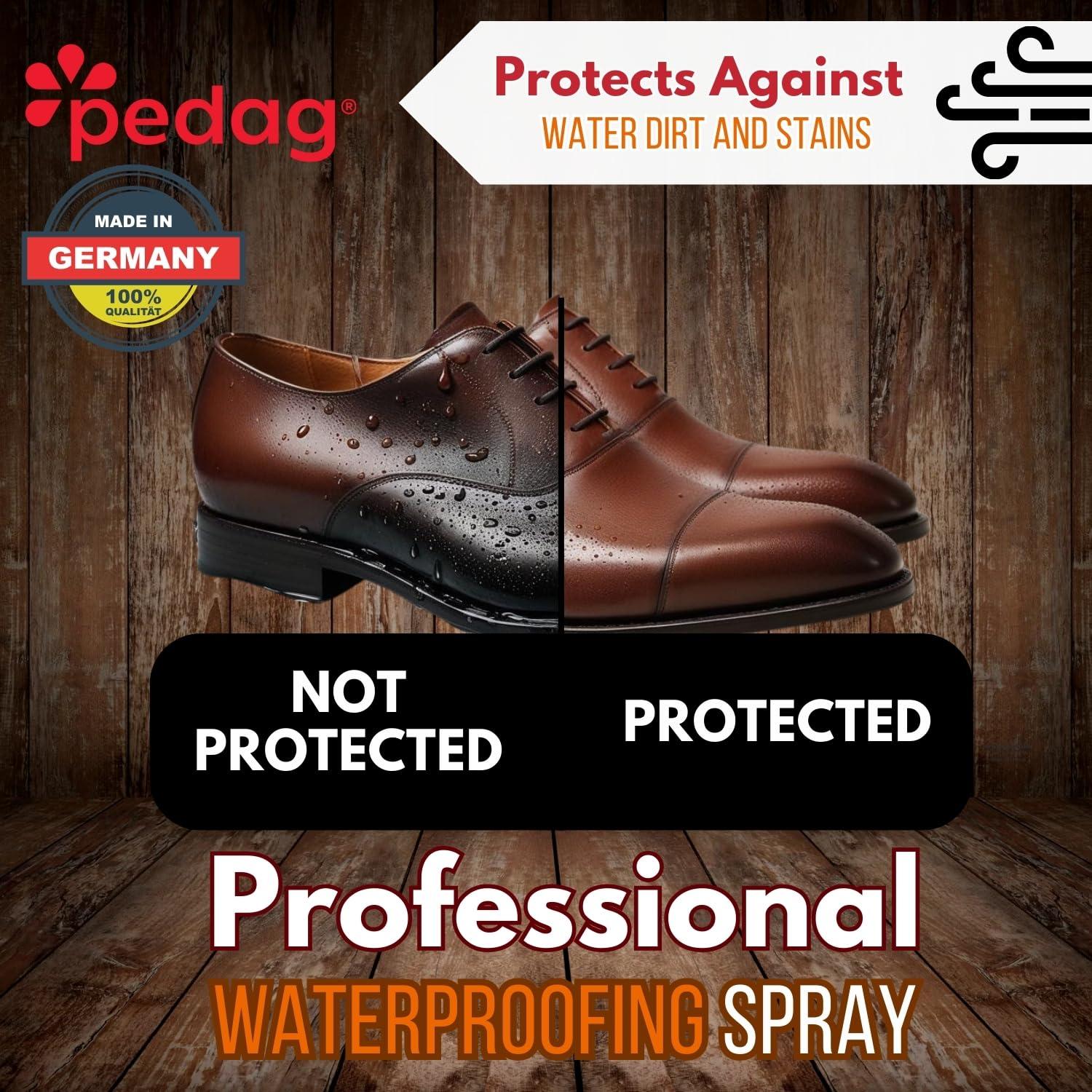 Pedag PFAS-Free Waterproofer | German Made | Heavy Duty Waterproof and Stain Repellent | Canvas & Fabric Spray Protector | Waterproofing Spray and Guard for Boots, Shoes, Tents, Hats, Jackets | 1 Can - Image 5