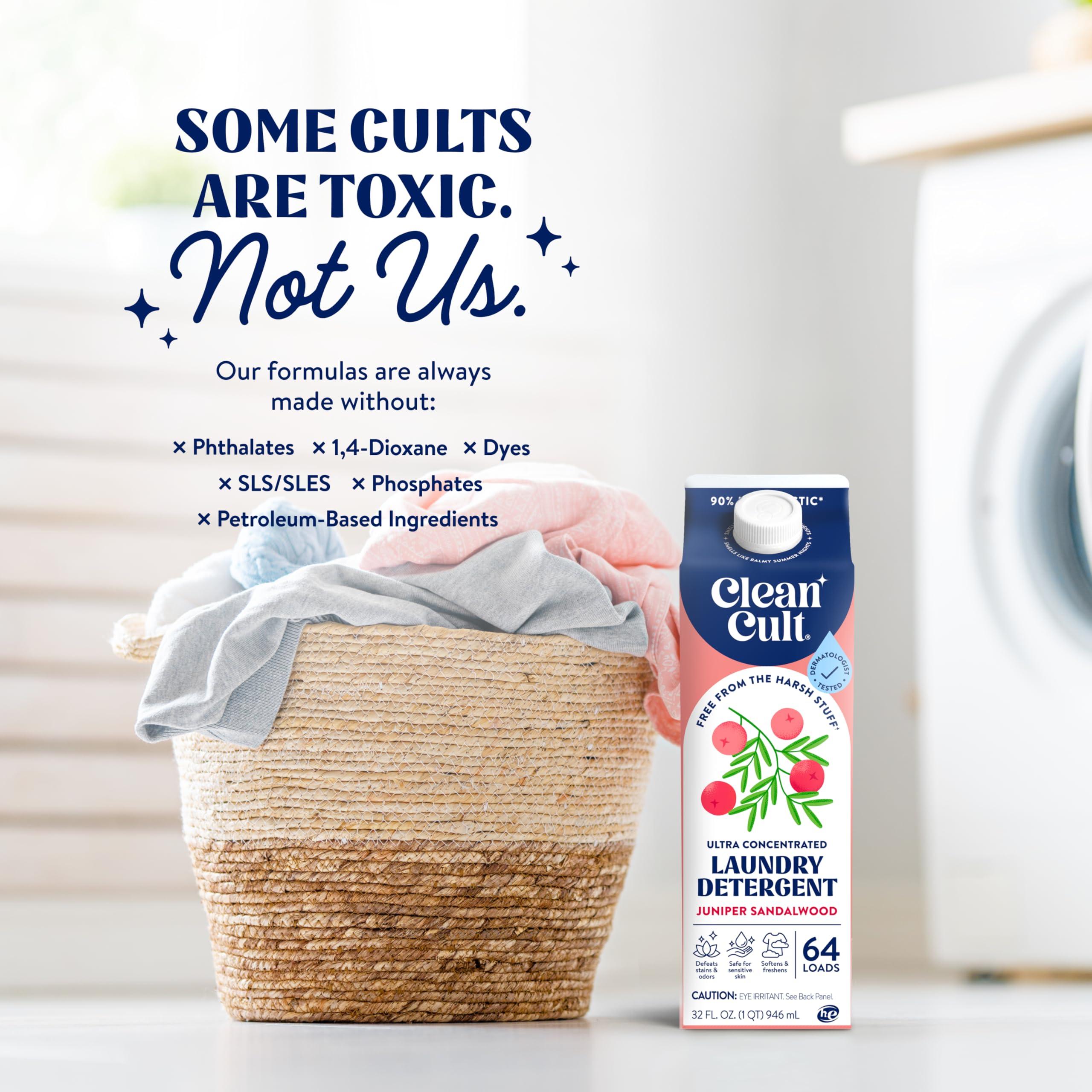 Ultra Concentrated Liquid Laundry Detergent Soap, 64 loads (32 oz), Long Lasting Scent, 90% Less Plastic, No Harsh Chemicals, Juniper Sandalwood, Defeats Stains & Odors, HE/Standard Compatible - Image 5