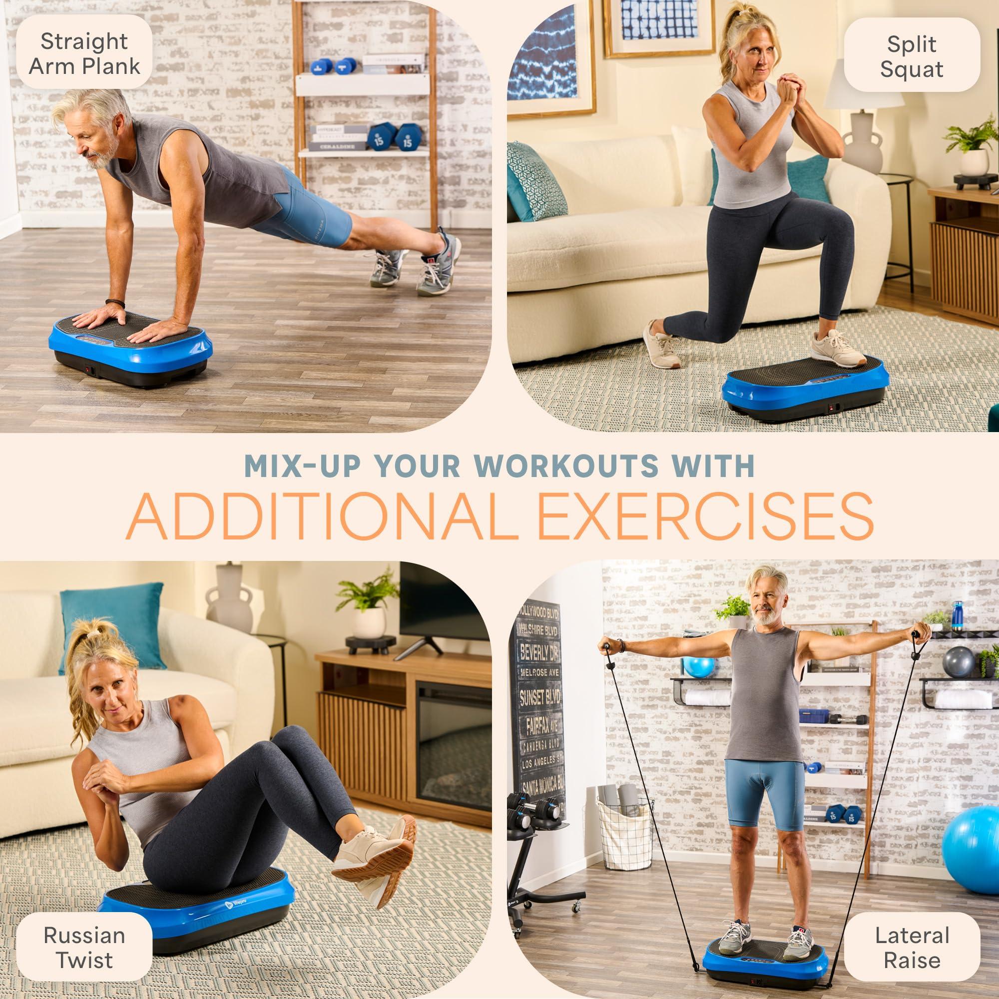LifePro Waver Mini Vibration Plate Exercise Machine – Portable Full Body Vibration Platform for Home & Travel Workouts, Weight Loss, Toning & Wellness, with 2 Loop Bands & 4 Resistance Bands - Image 9
