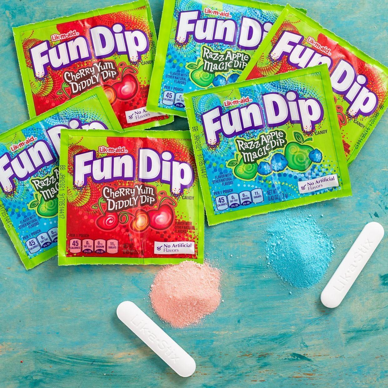 Wonka Fun Dip, Assorted Flavor Party Pack, 0.43 Ounce Packets (48 Count) - Image 6