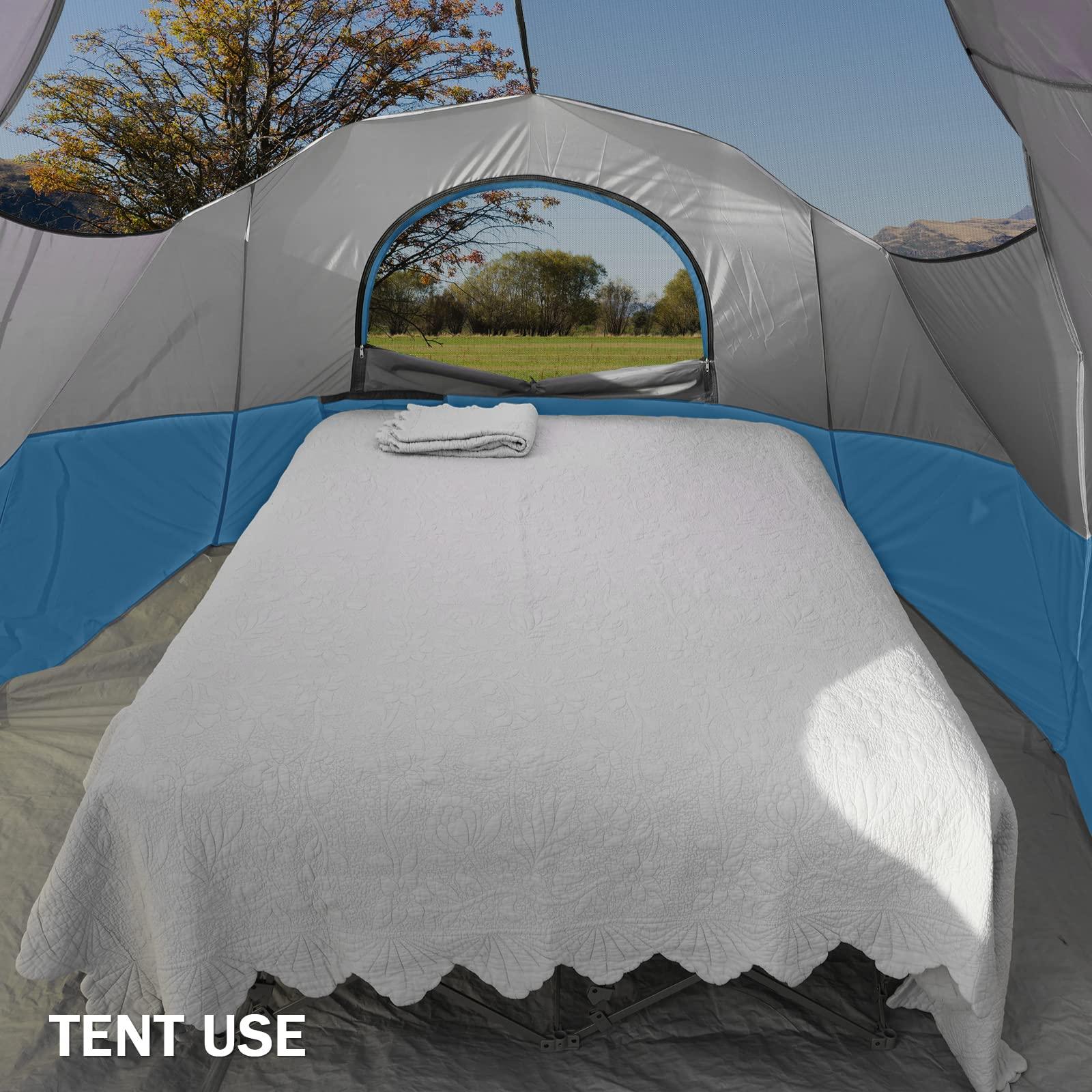 KAMPKEEPER Camping Cot,Camping Cots for Adults,Folding Camping Cot with Inflatable Air Mattress and Carry Bag,for Outdoor Travel Camp Beach Vacation (not Included The Airpump) - Image 2