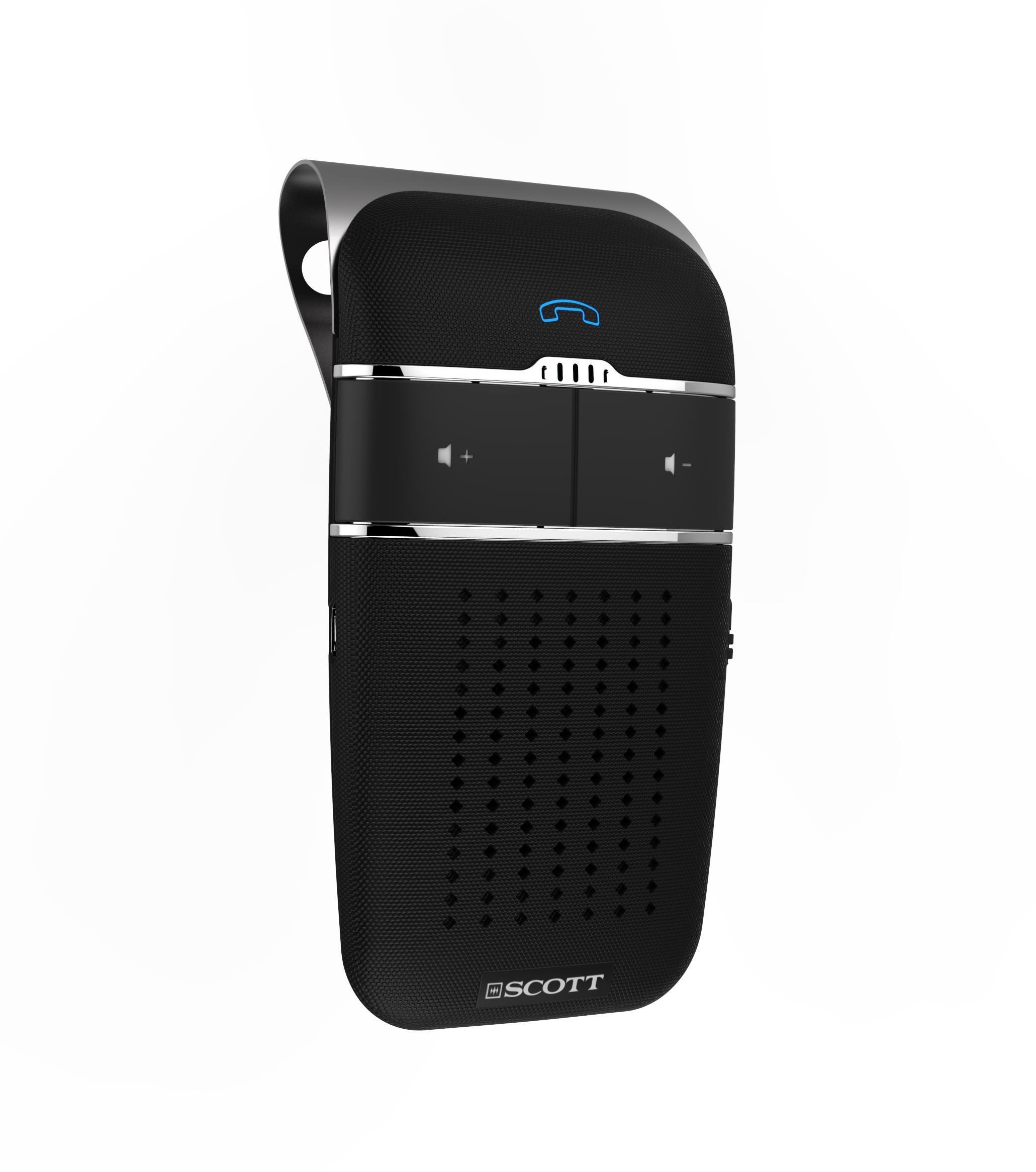 Emerson Radio HH Scott Bluetooth Hands-Free Car Speakerphone, Magnetic Phone Mount, S100103, Black - Image 5