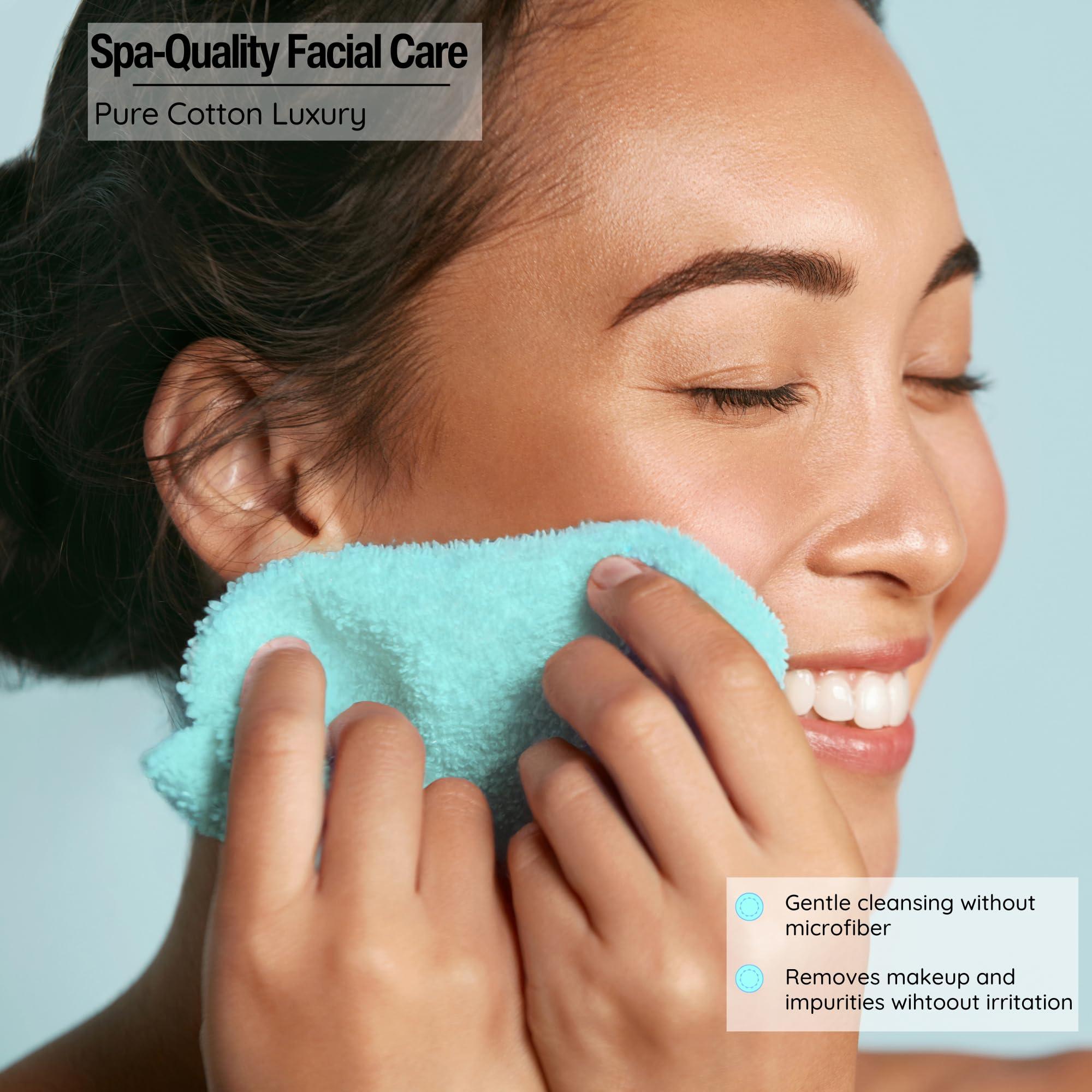 Luxurious Washcloths – Set of 12 – Size 13” x 13” – Thick Loop Pile Washcloth – Absorbent and Soft 100% Ring-Spun Cotton Wash Cloth – Lint Free Face Towel – Wash Cloths Perfect for Bathroom - Image 7
